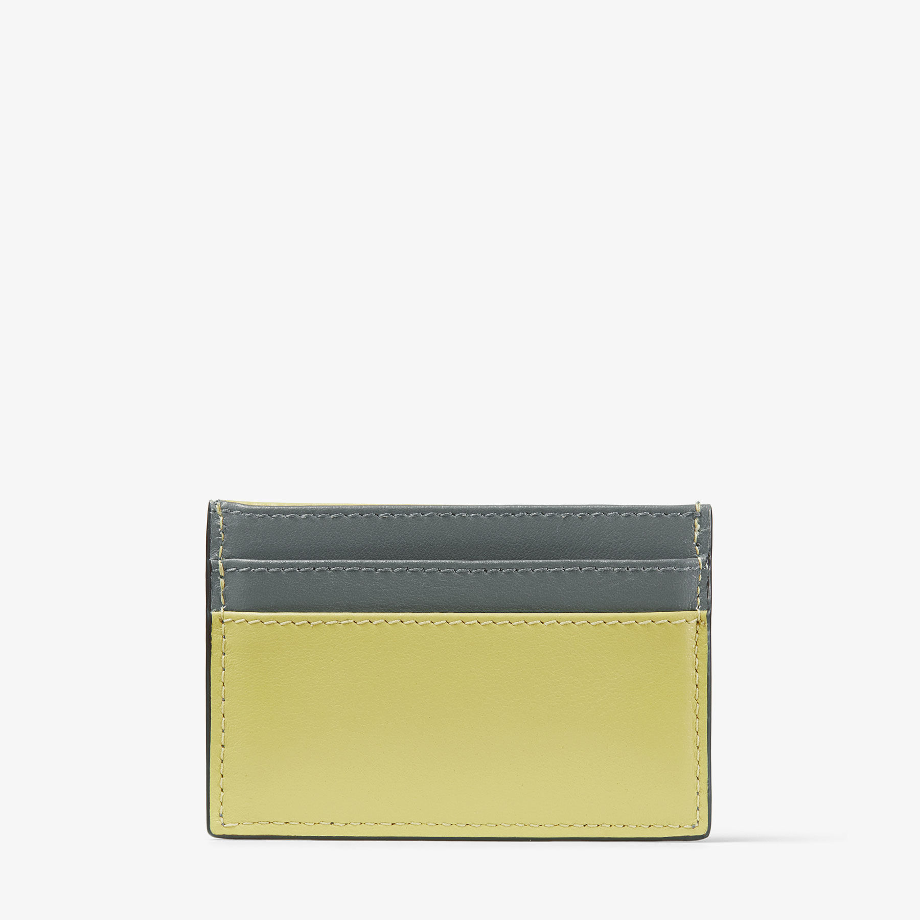 Dom Yellow Embossed Leather Card Holder
