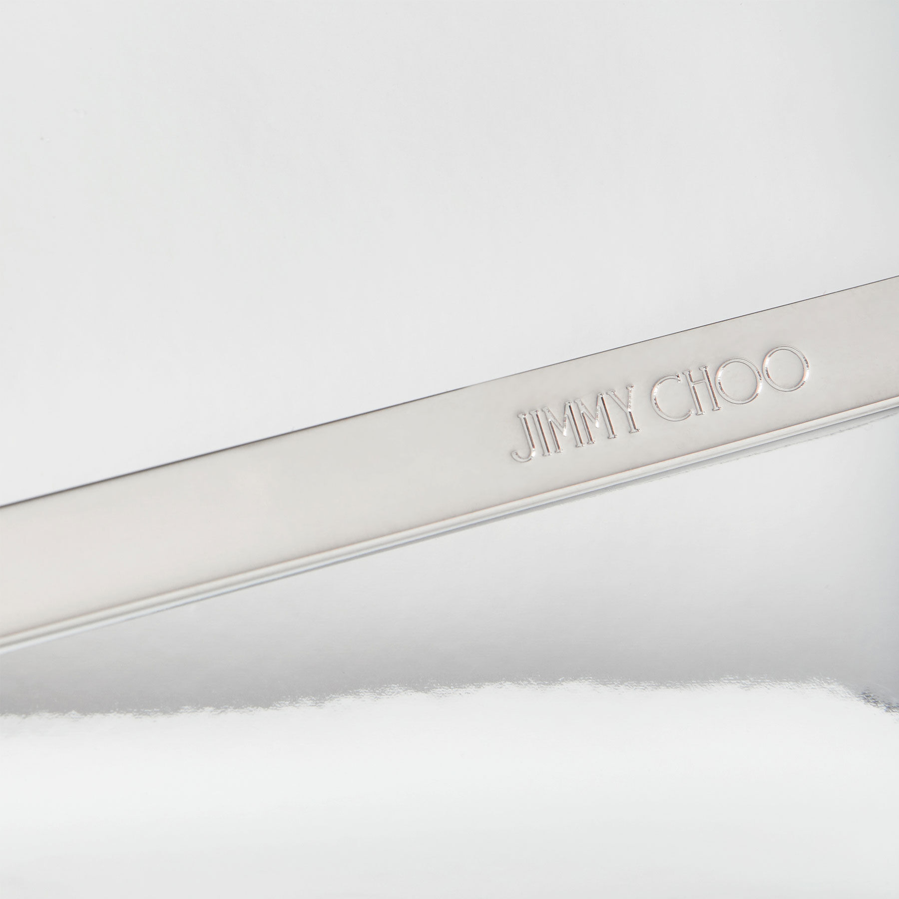 Emmie Silver Mirror Fabric Clutch Bag