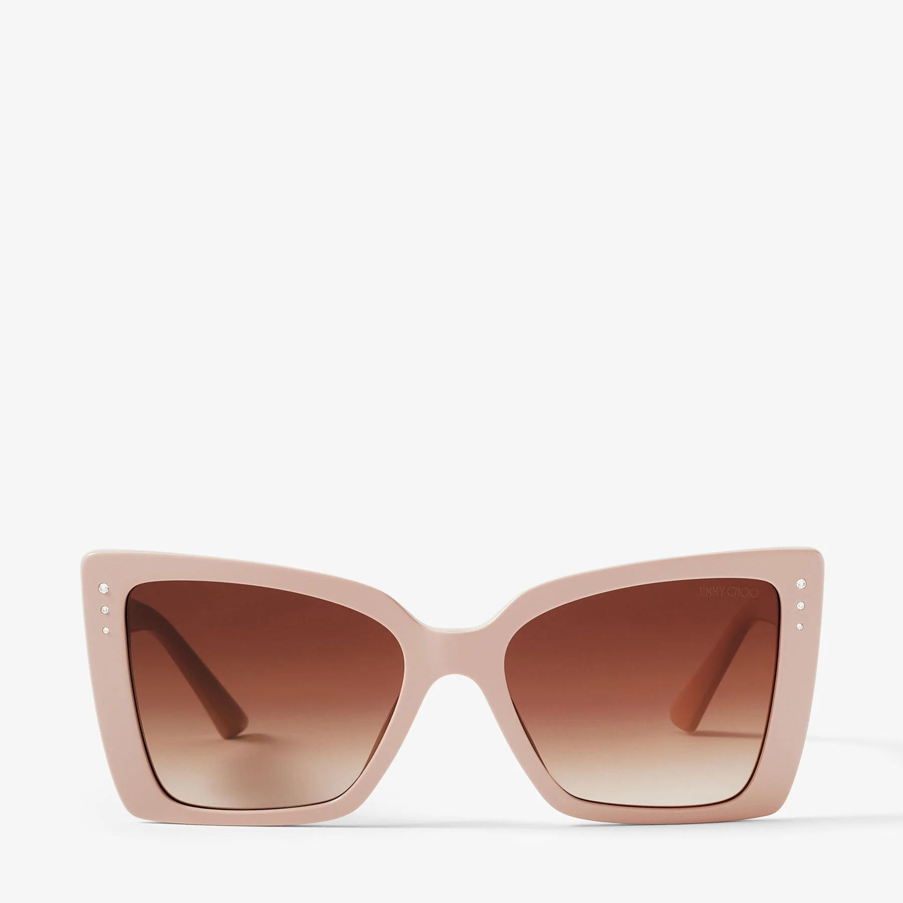 Lorea Beige Butterfly Frame Sunglasses