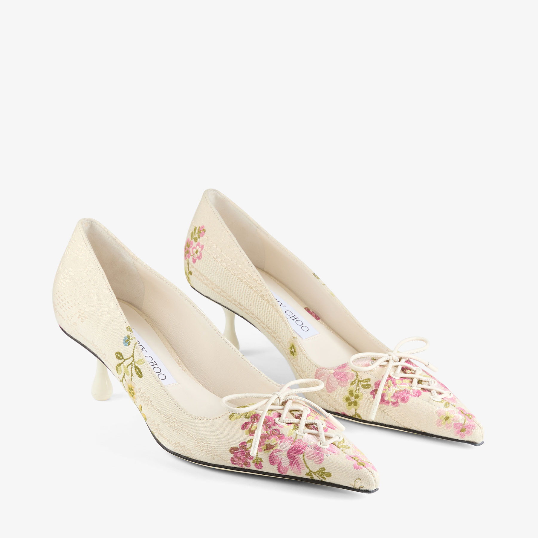 Scarlett 50 Rose Floral Jacquard Pumps