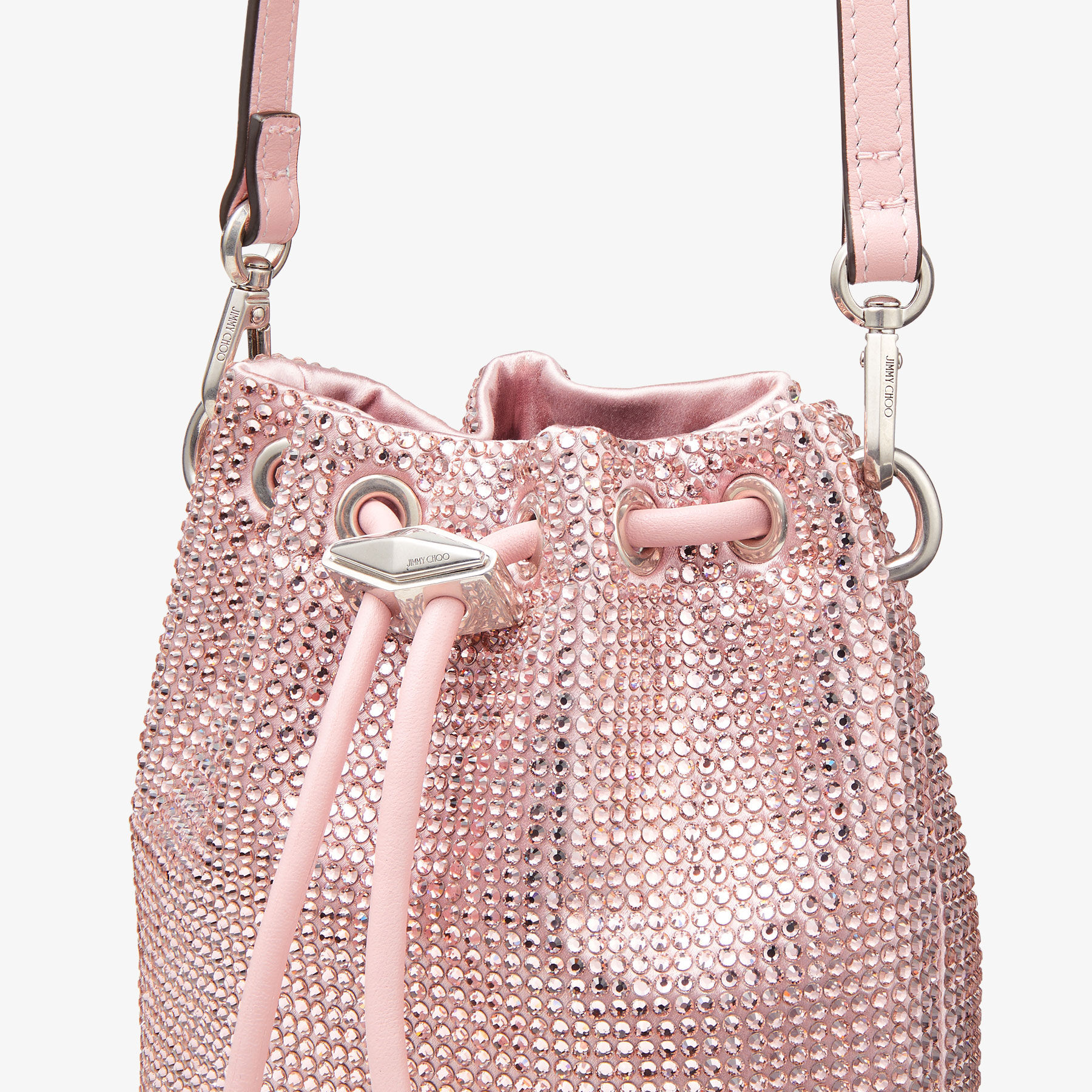 Cinch Mini Rose Satin Crystal Mini Bag