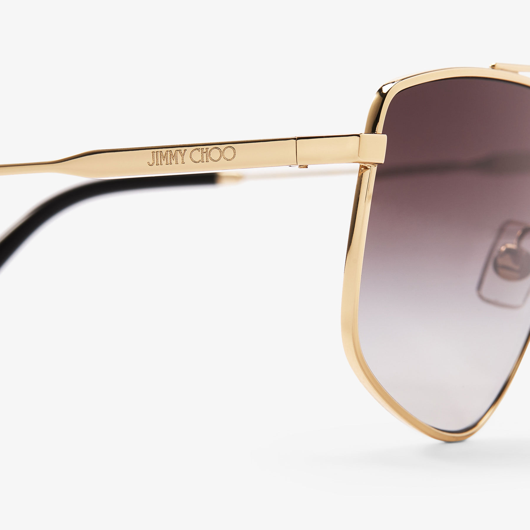 Alyssa Pale Gold Aviator Sunglasses