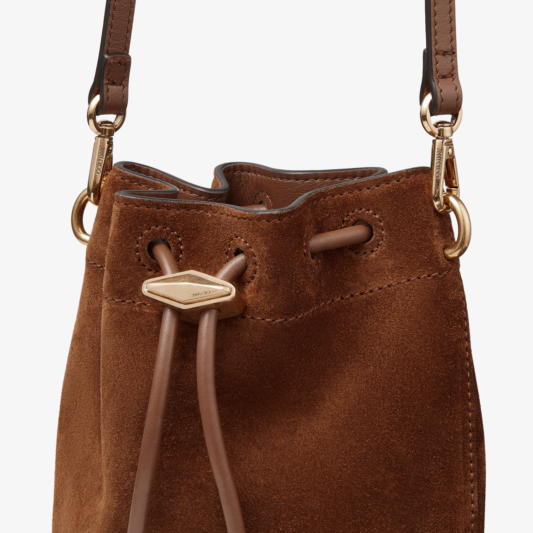 Cinch Mini Tan Suede Mini Bag