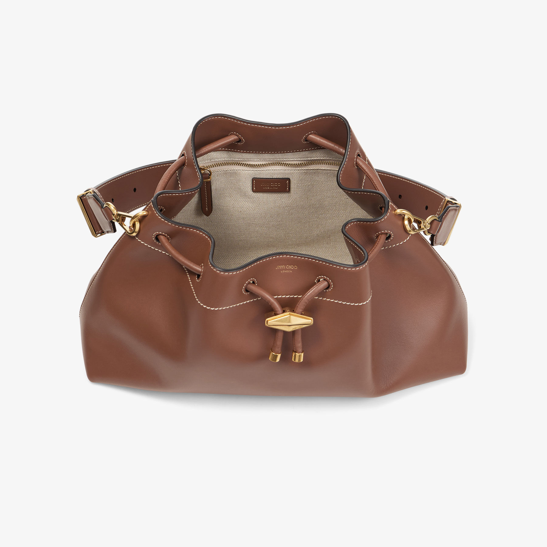 Cinch M Tan Leather Bag