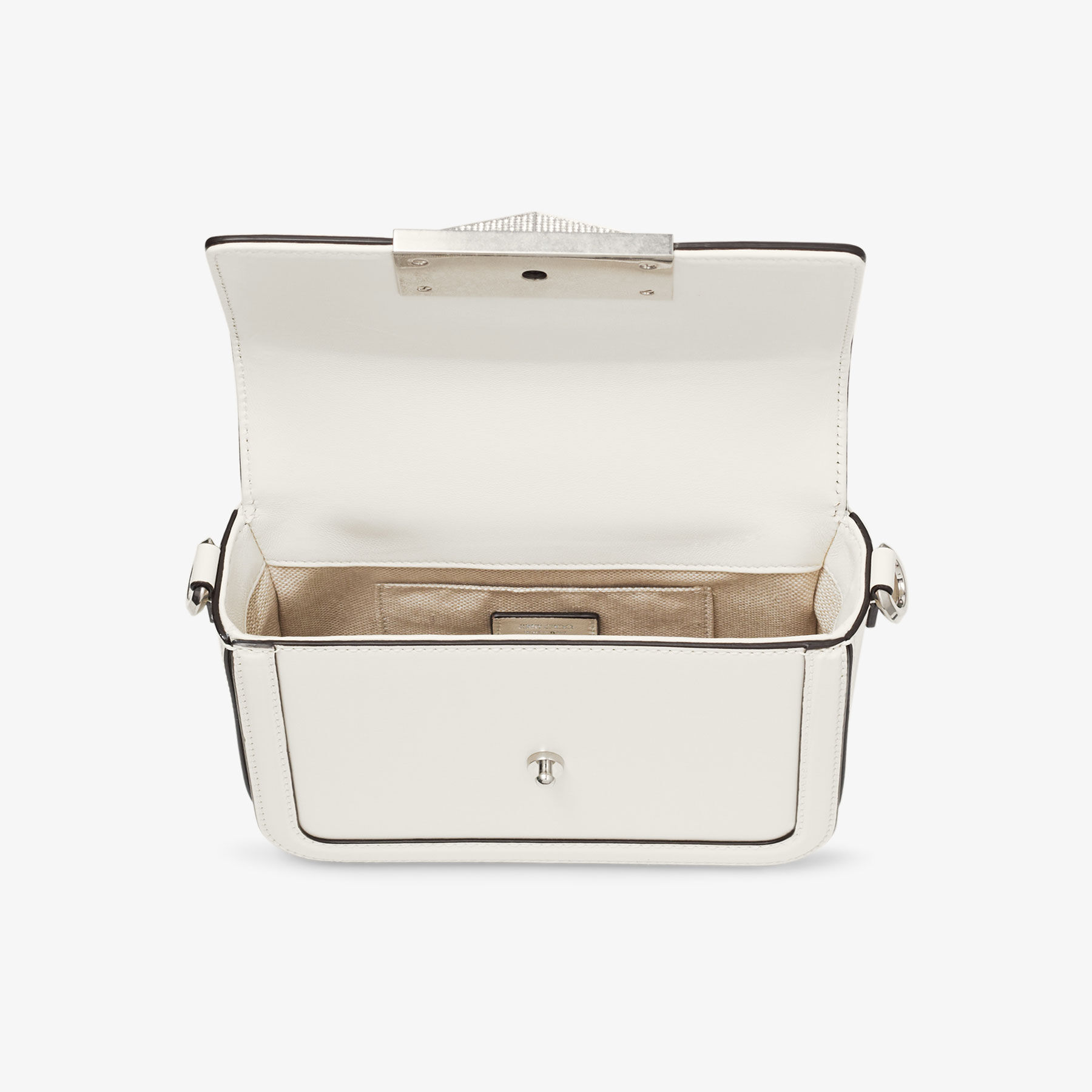 Diamond Crossbody Latte Leather Crossbody Bag