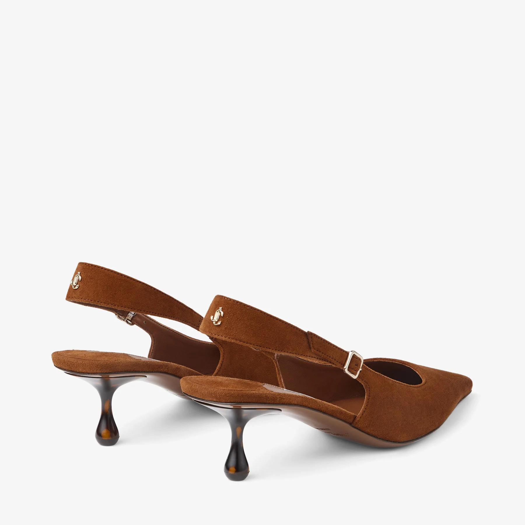 Amel 50 Tan/Tortoise Suede Pumps