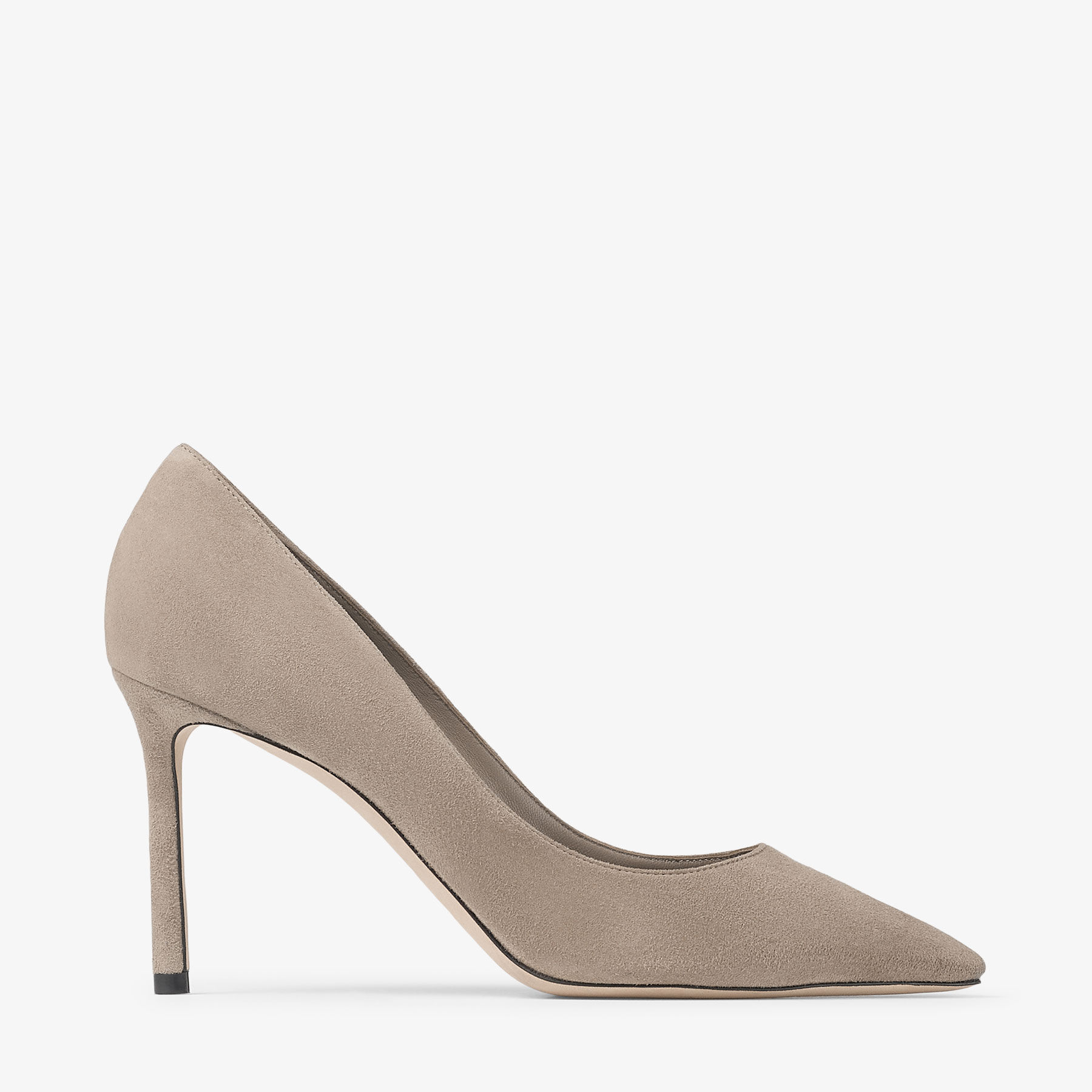 Romy 85 Taupe Suede Pumps