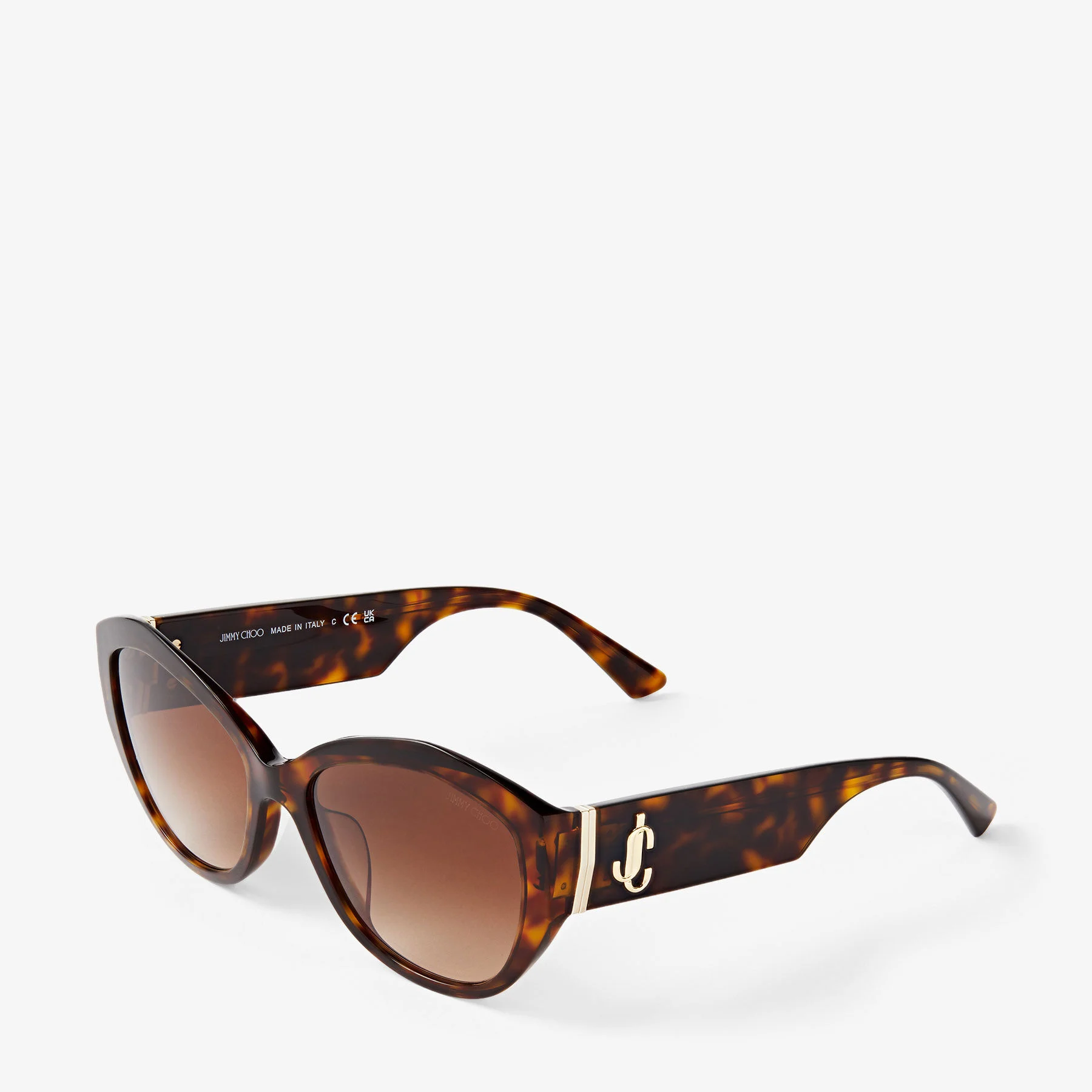 Anahi Brown Havana Butterfly Frame Sunglasses