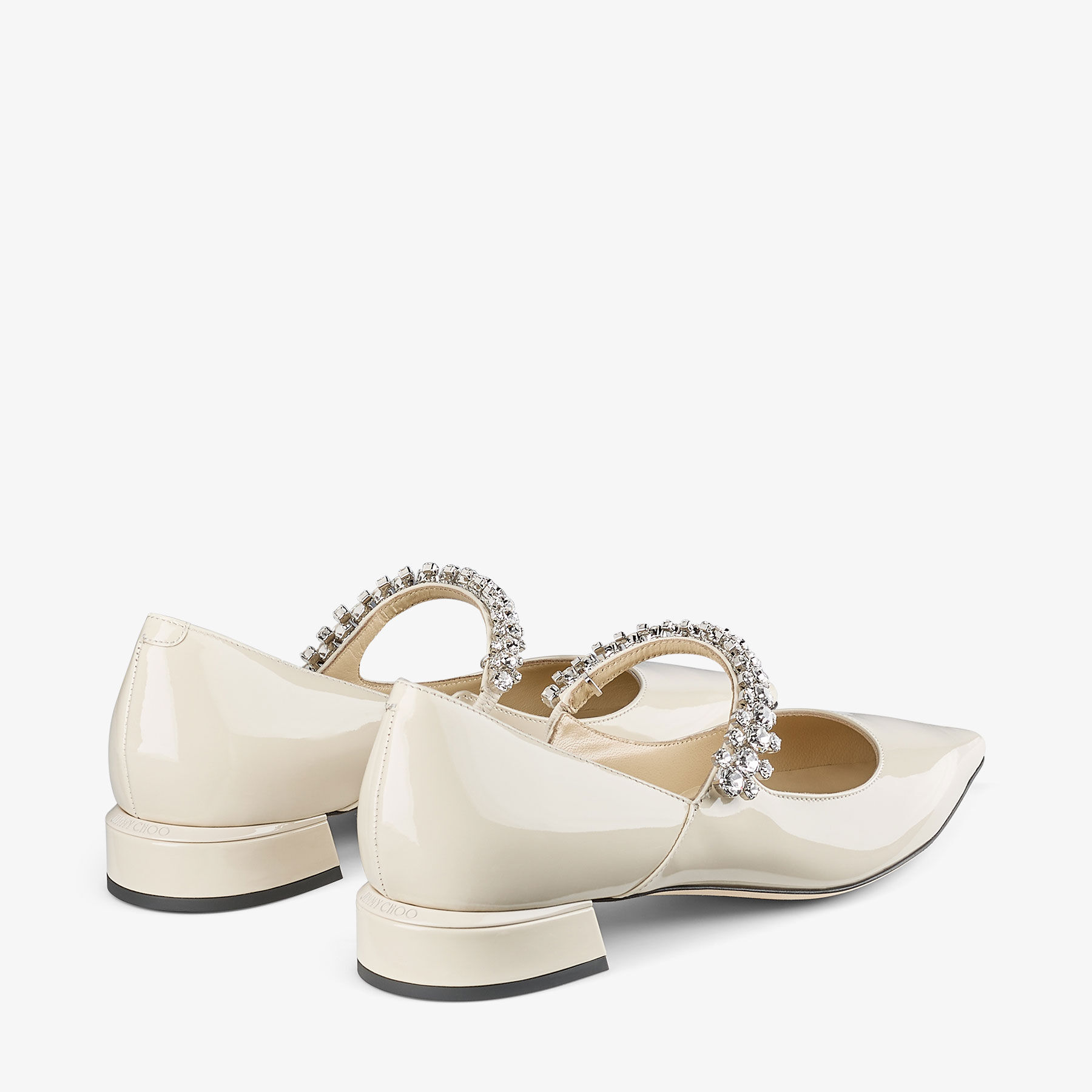Bing Pump Flat Linen Patent Leather Flats