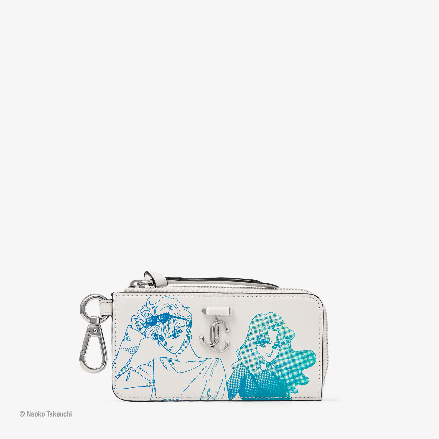 Haruka Tenô & Michiru Kaiô Lise-Z Card Holder White Manga Print Leather Card Holder