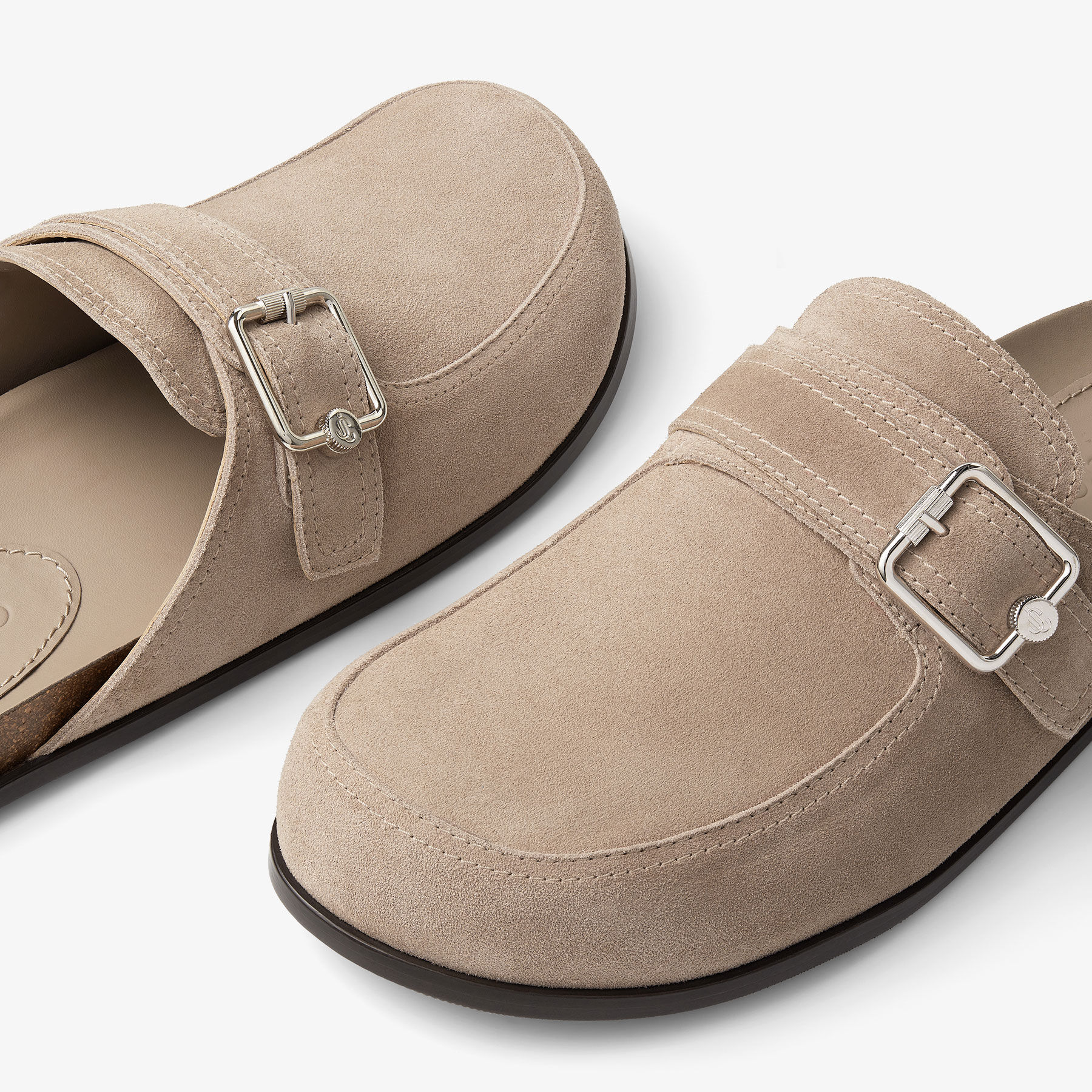 Etta Mule Stone Velvet Suede Mules