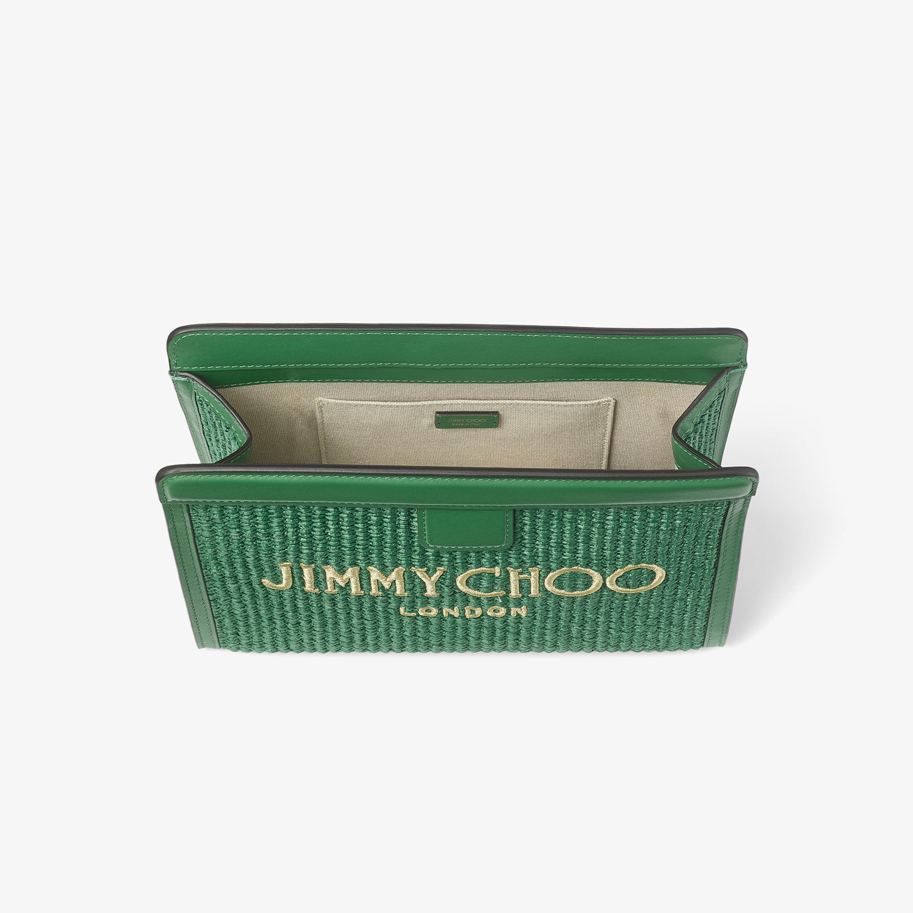 Avenue Pouch Green Rafia Pouch