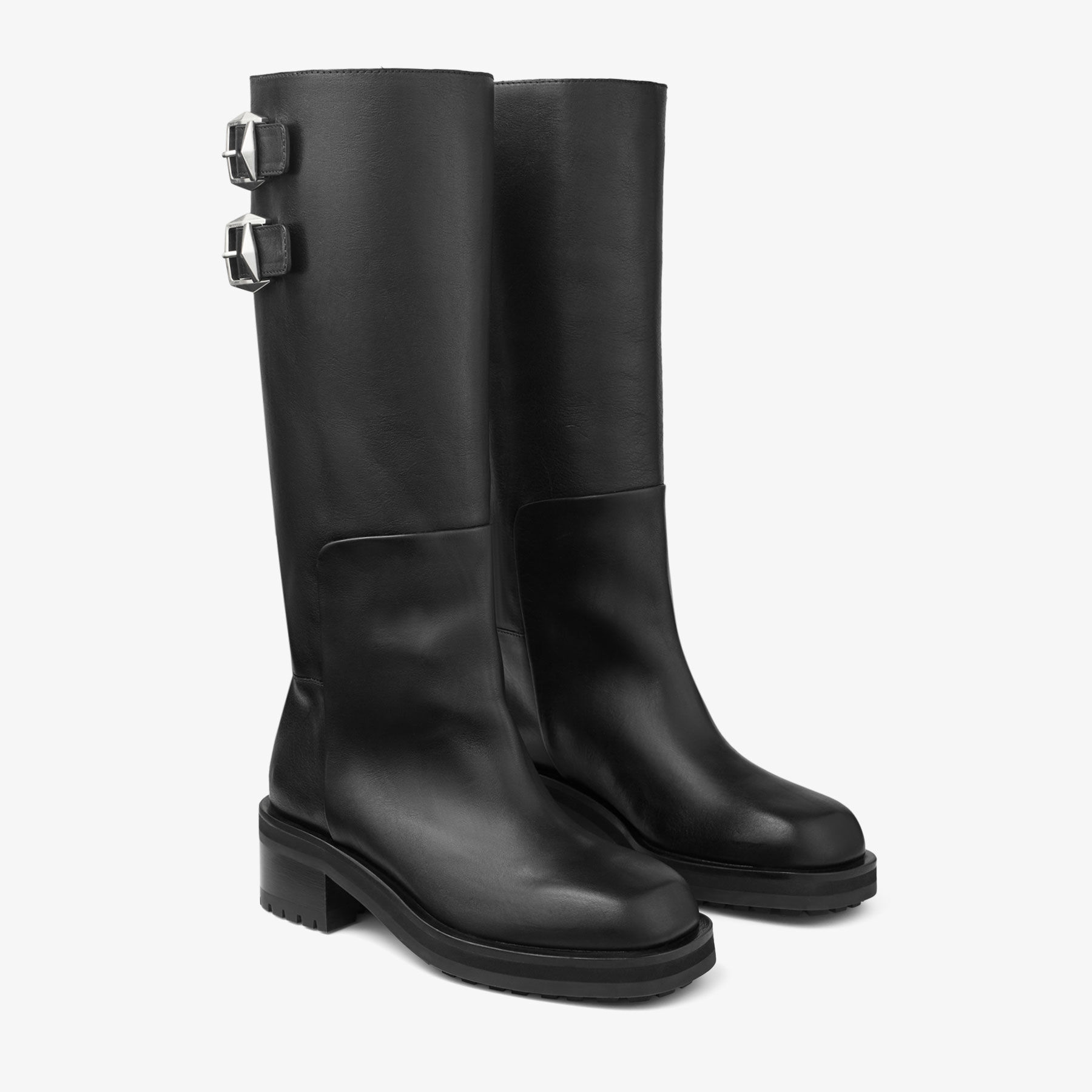Brooklyn Knee Boot 50 Black Leather Knee-High Boots