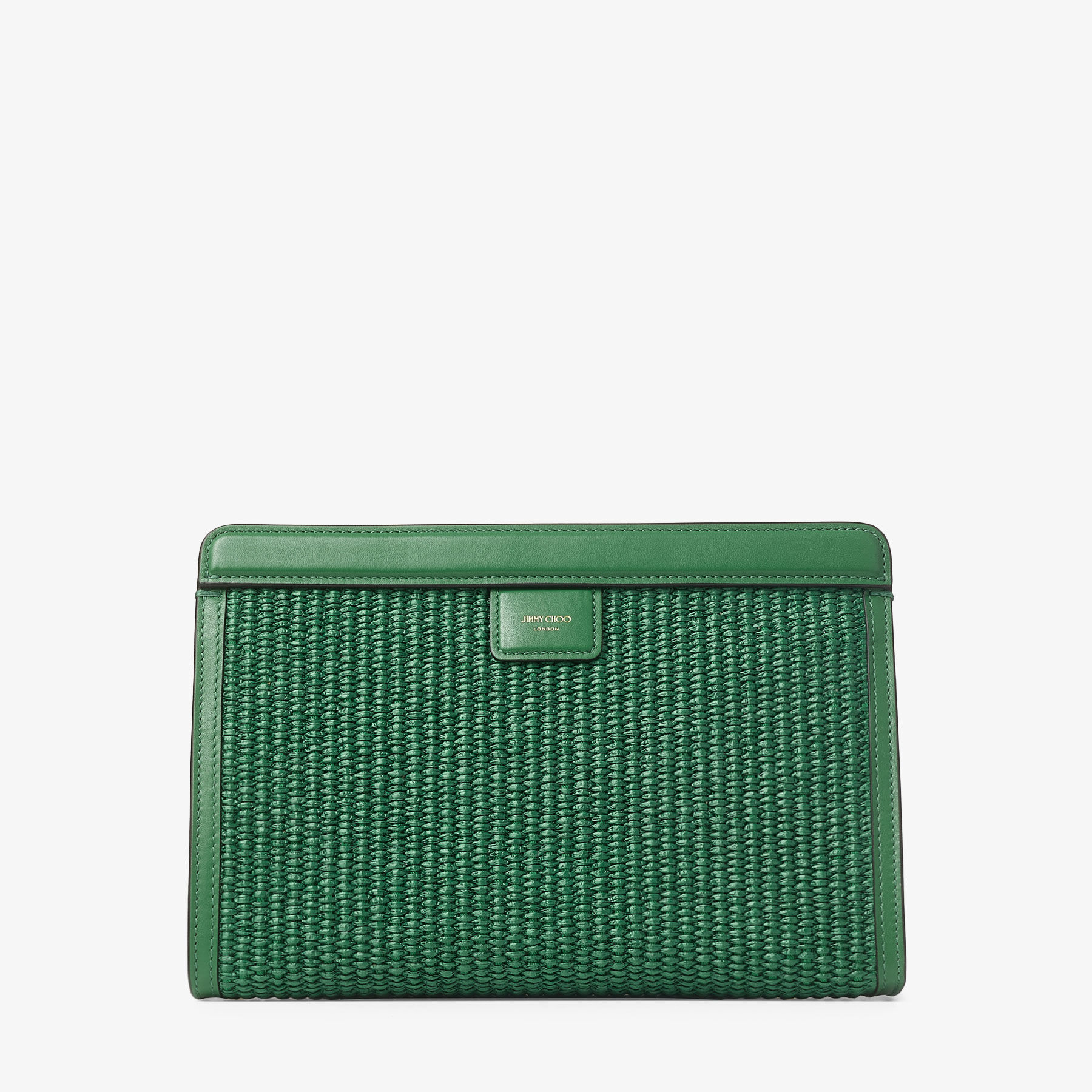 Avenue Pouch Green Rafia Pouch