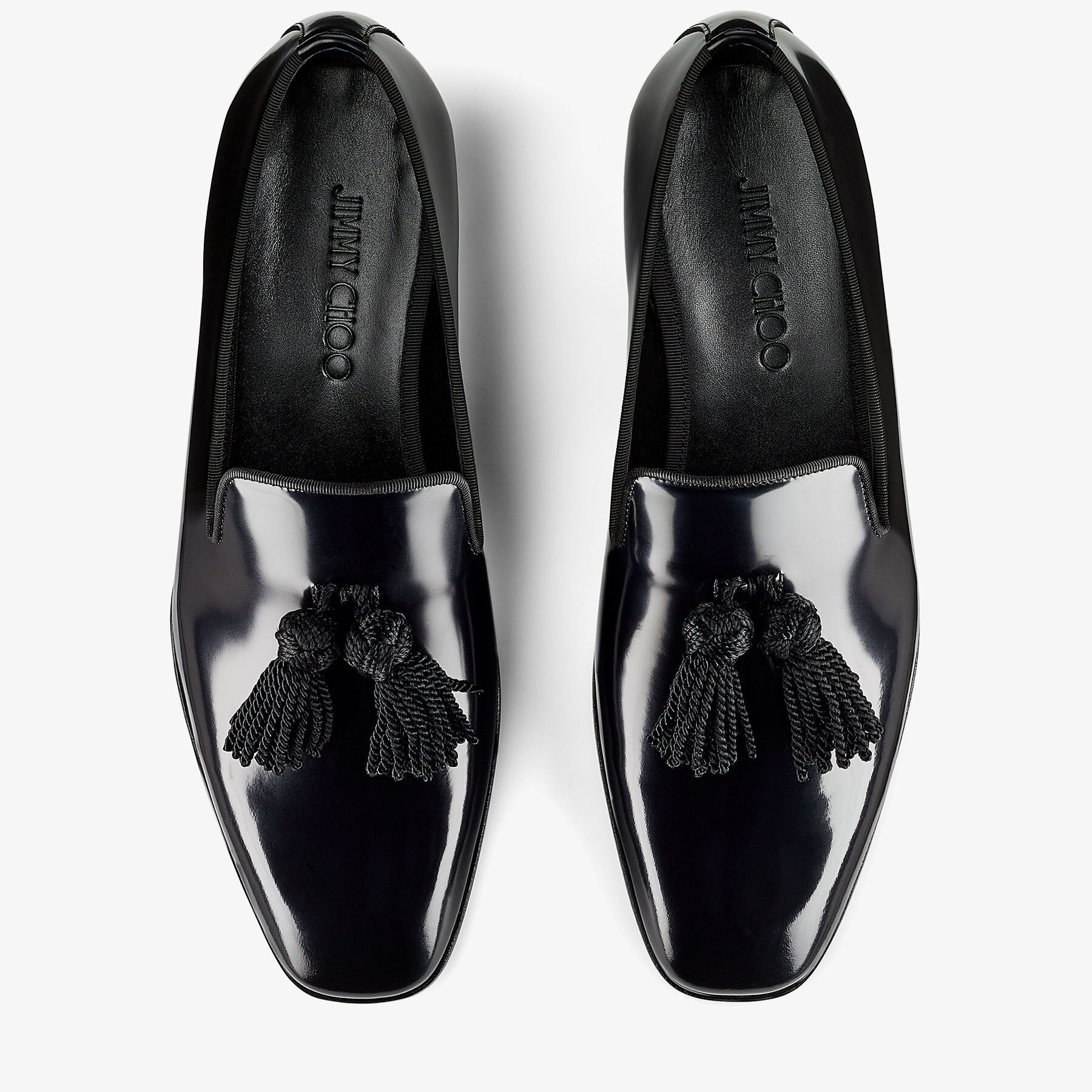 Foxley M Black Soft Shiny Calf Leather Loafers
