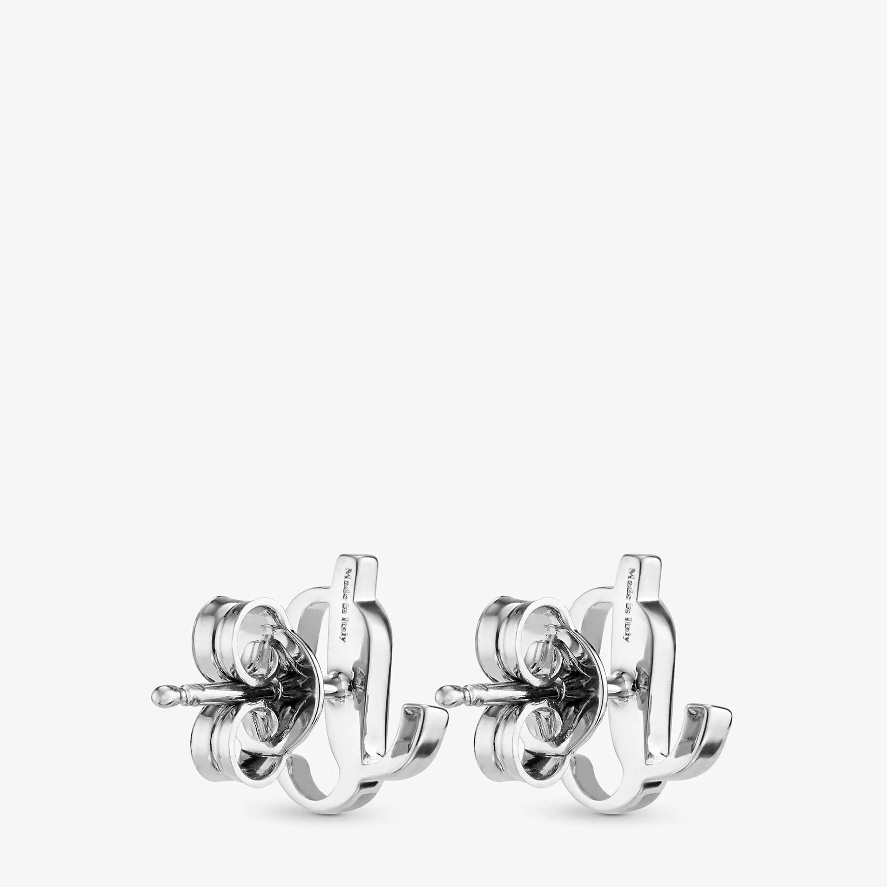 JC Mini Studs Silver-Finish Metal JC Mini Stud Earrings