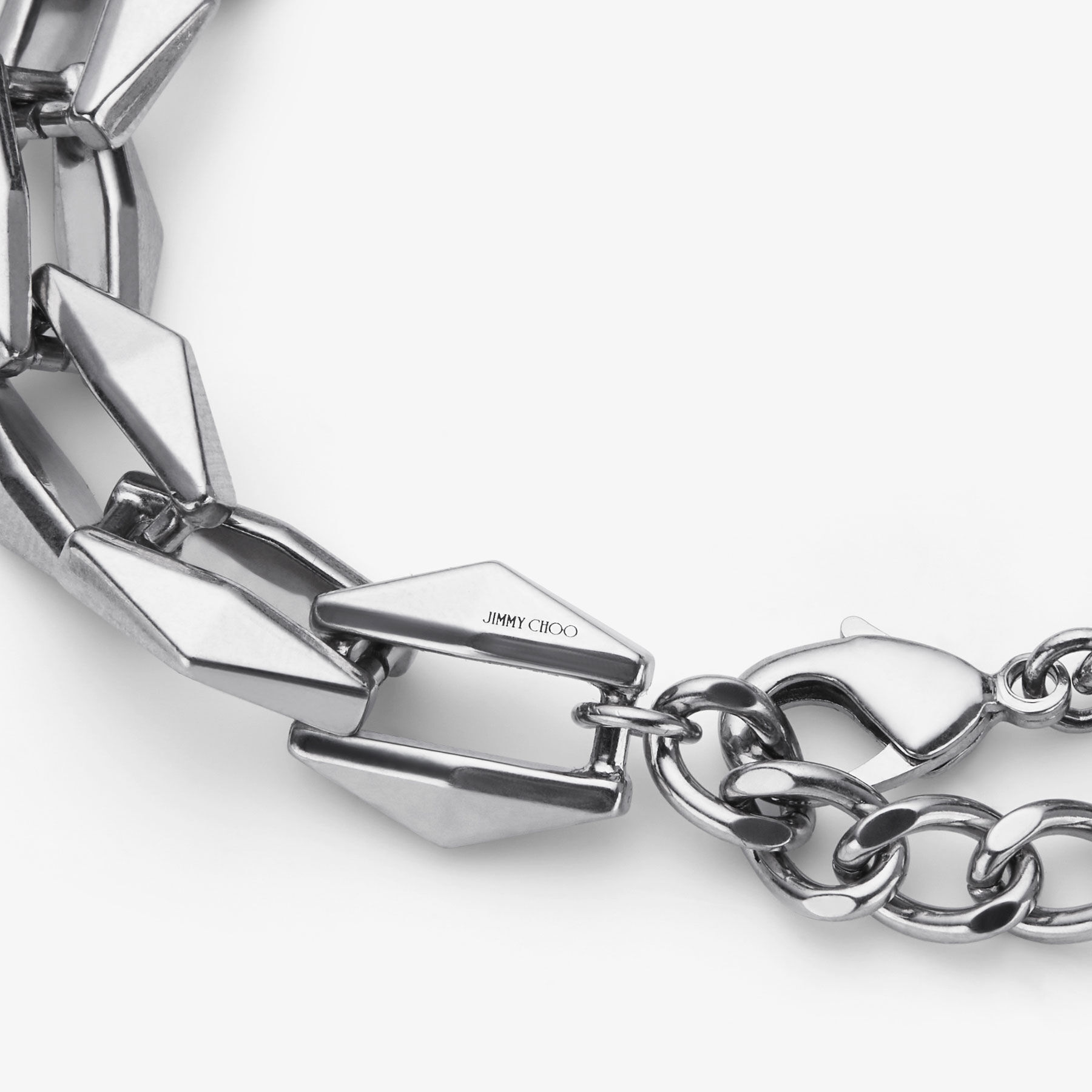 Diamond Chain Bracelet Silver Finish Chain Bracelet