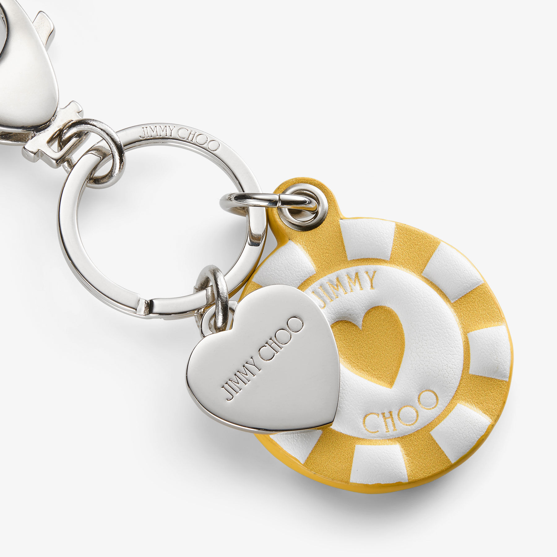 Casino Chip Charm Sunbleach Leather Casino Chip Bag Charm