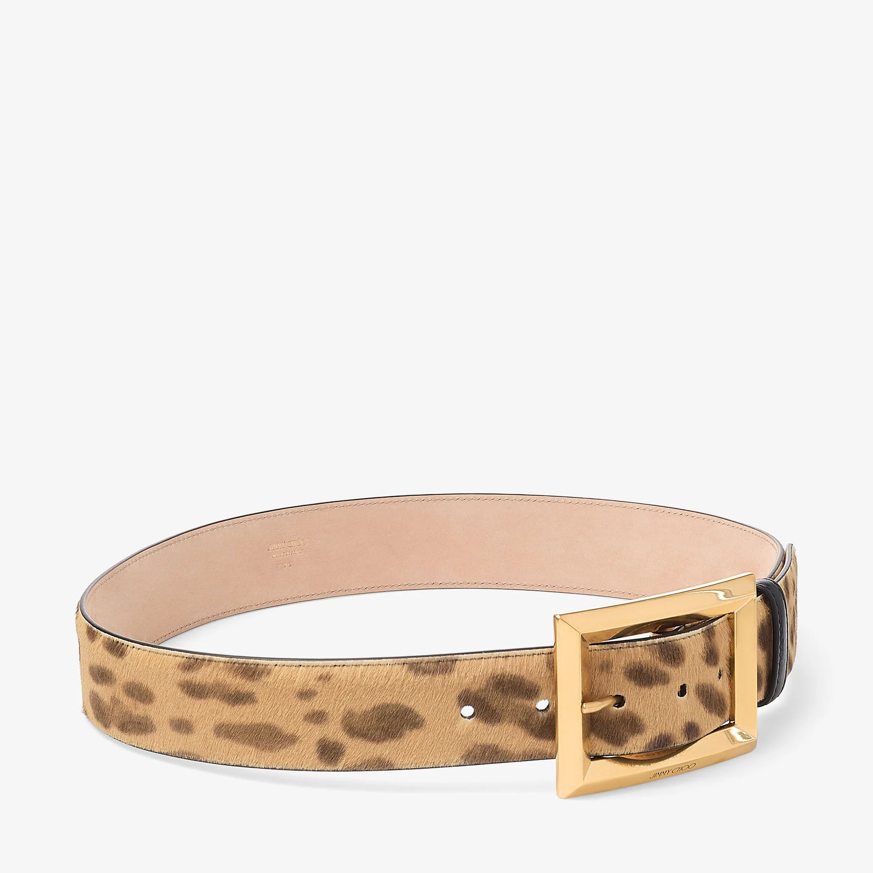 Arlie Natural Leopard Print Pony Belt