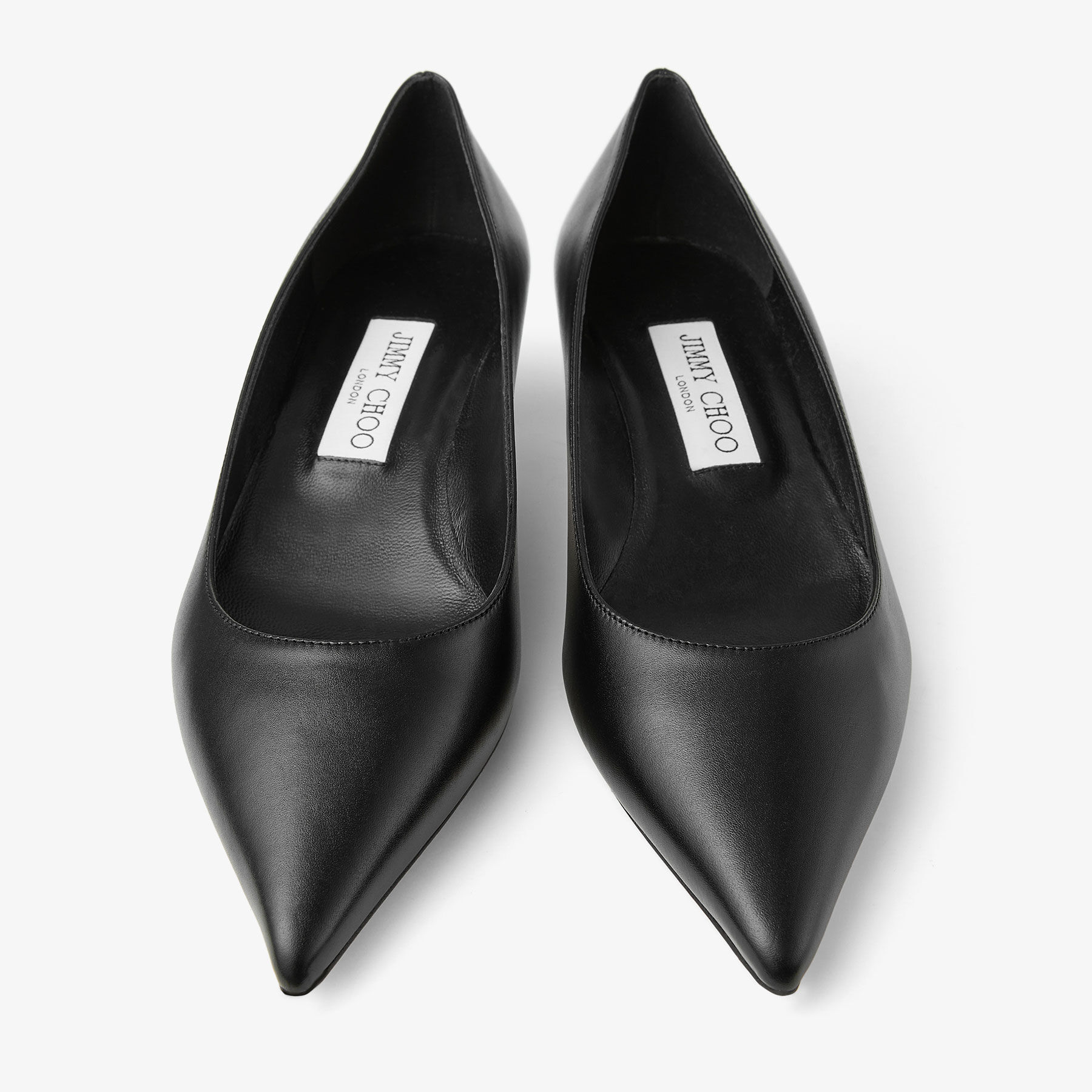 Amelia Black Calf Leather Pumps