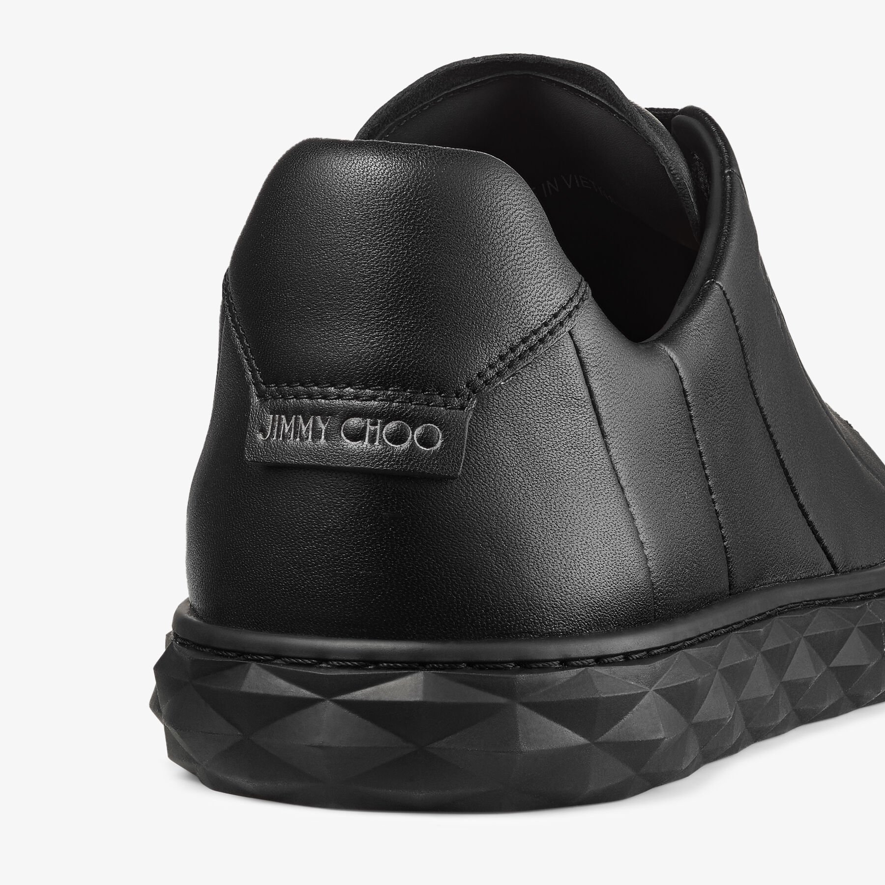 Diamond Light M Black Nappa Leather Trainers