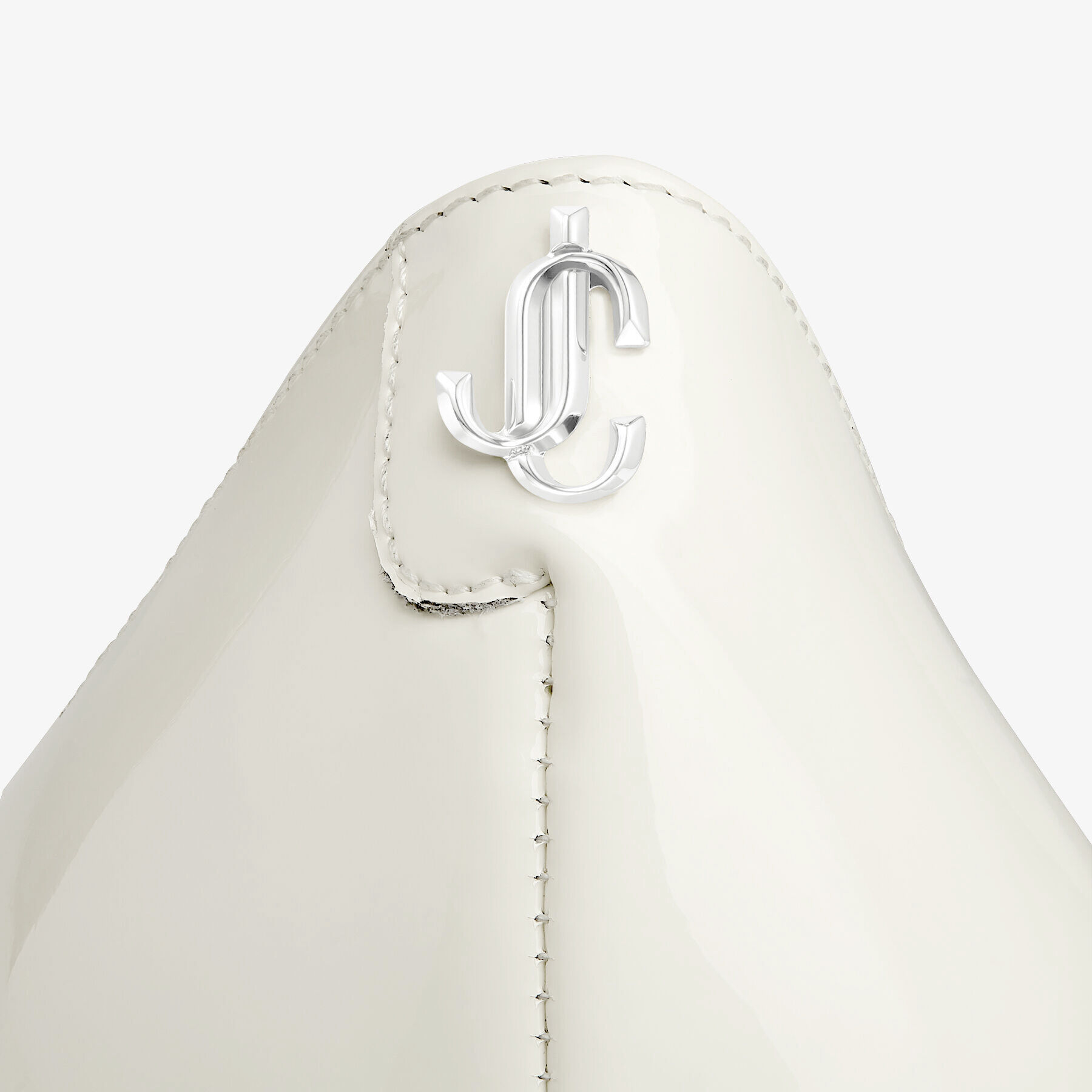 Love 85 Latte Patent Leather Pumps with JC Emblem