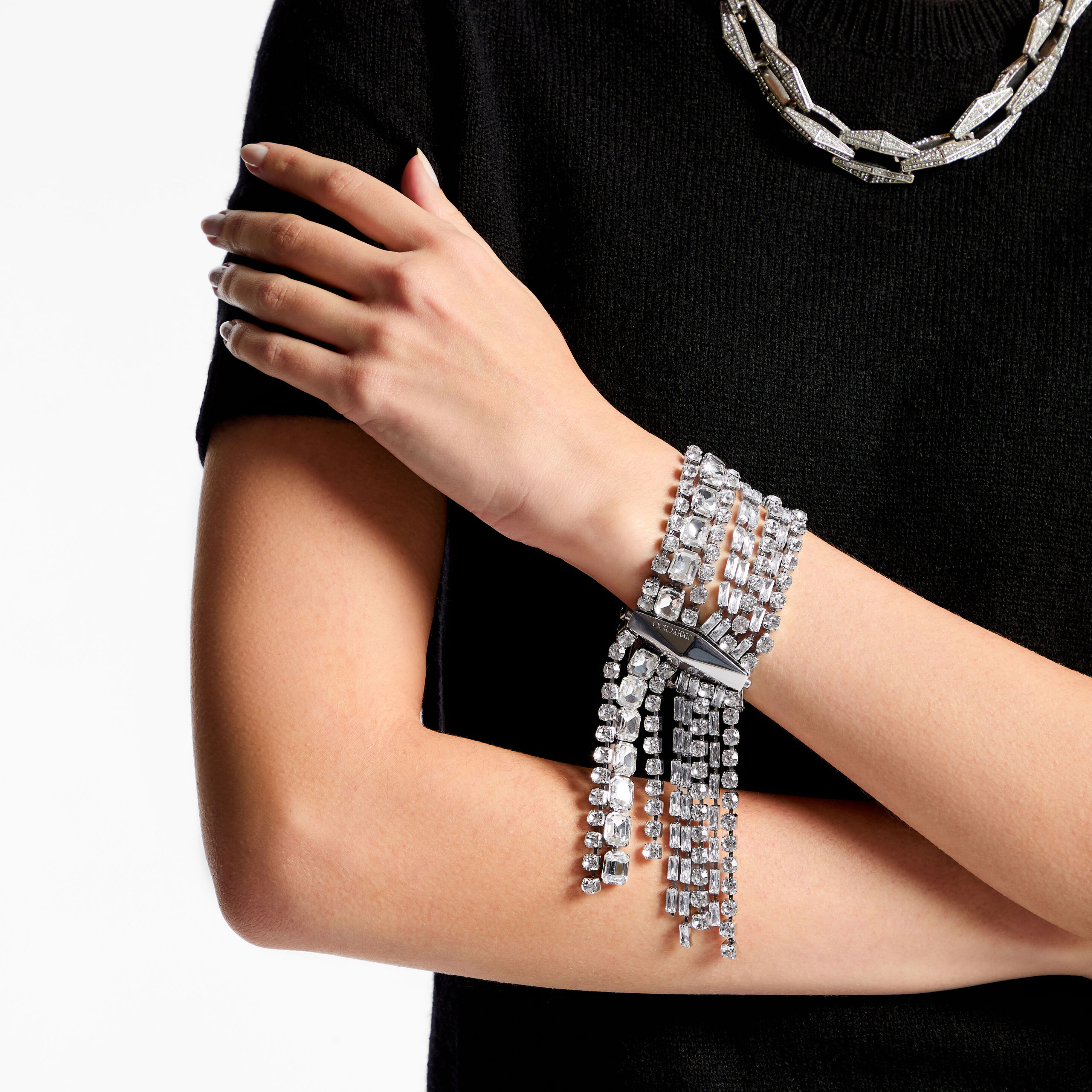 Zandra Bracelet Silver-Finish Crystal Bracelet