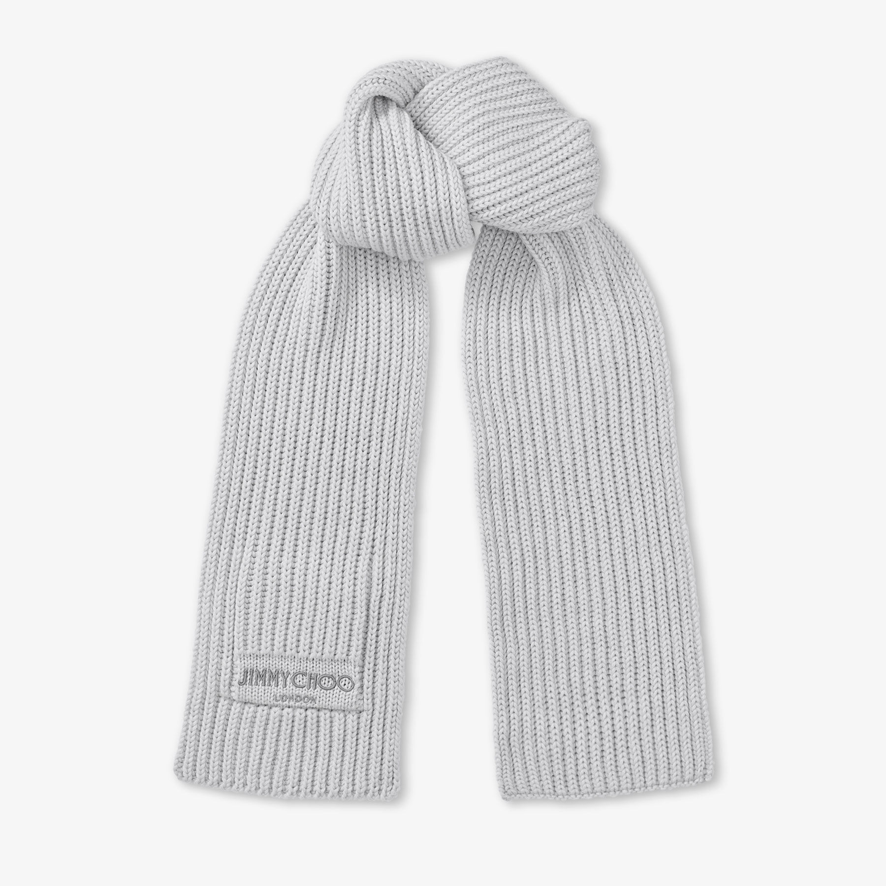 Yukiko Ash Embroidered Cashwool Scarf