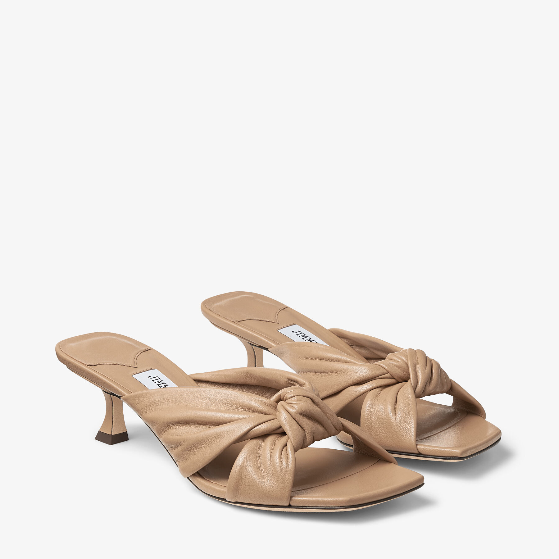 Avenue 50 Biscuit Nappa Leather Mules