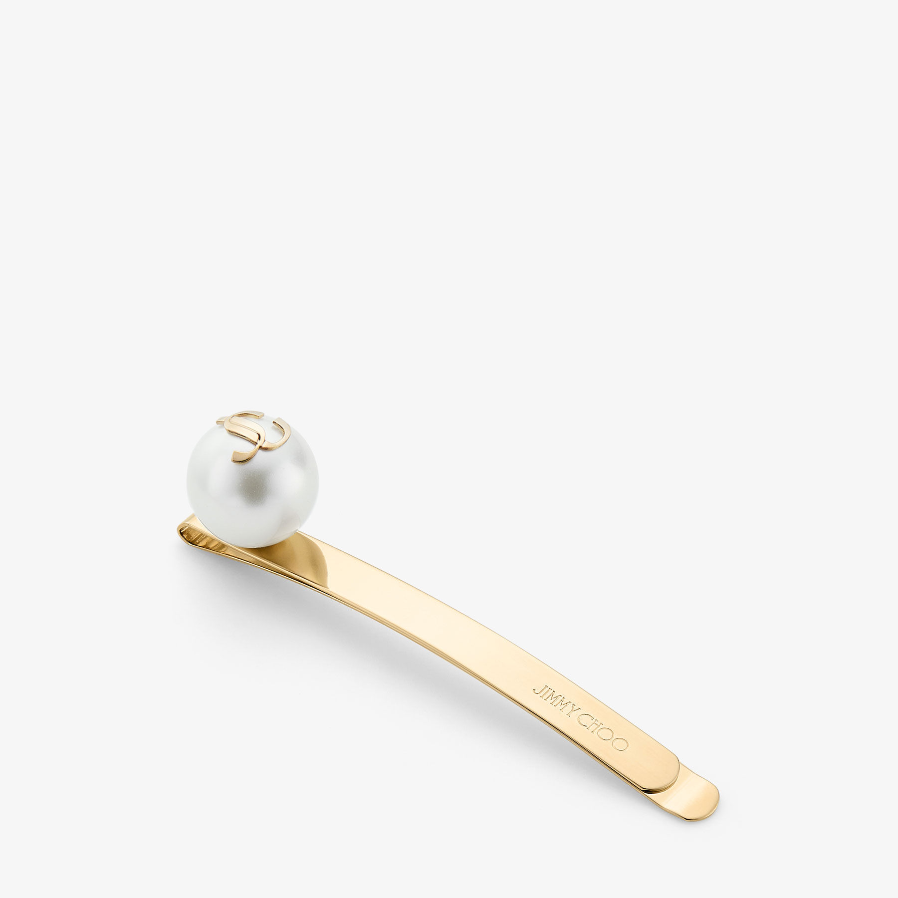 Hair Slide Gold-Finish Pearl Hair Slide