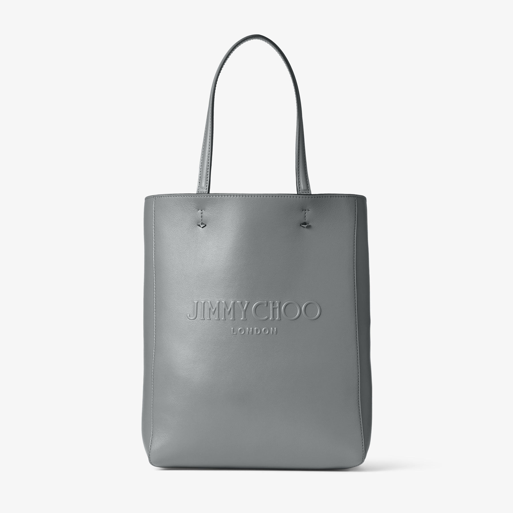 Lenny North-South M-M Storm Embossed Leather Tote Bag