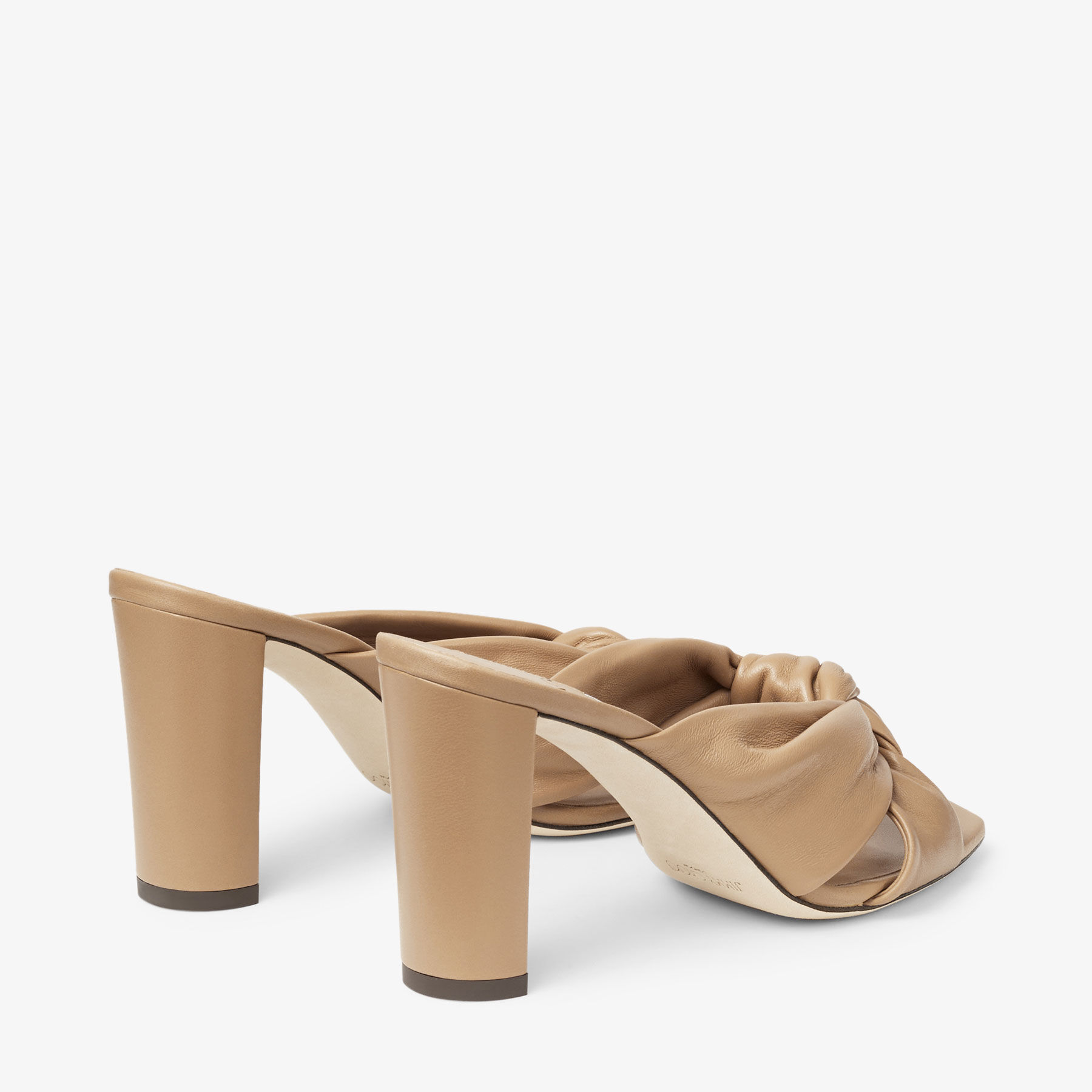 Avenue 85 Biscuit Nappa Leather Mules