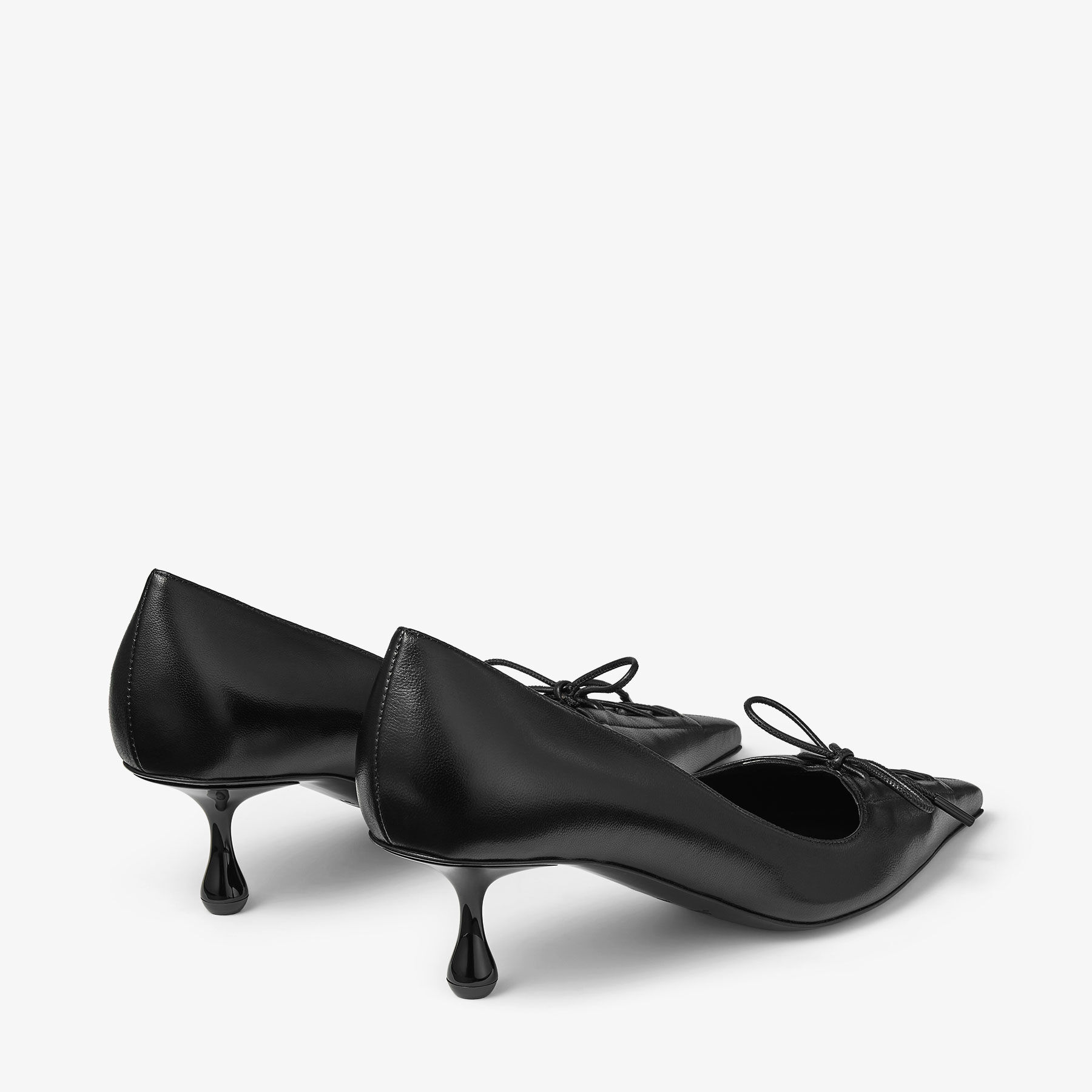 Scarlett 50 Black Nappa Leather Pumps
