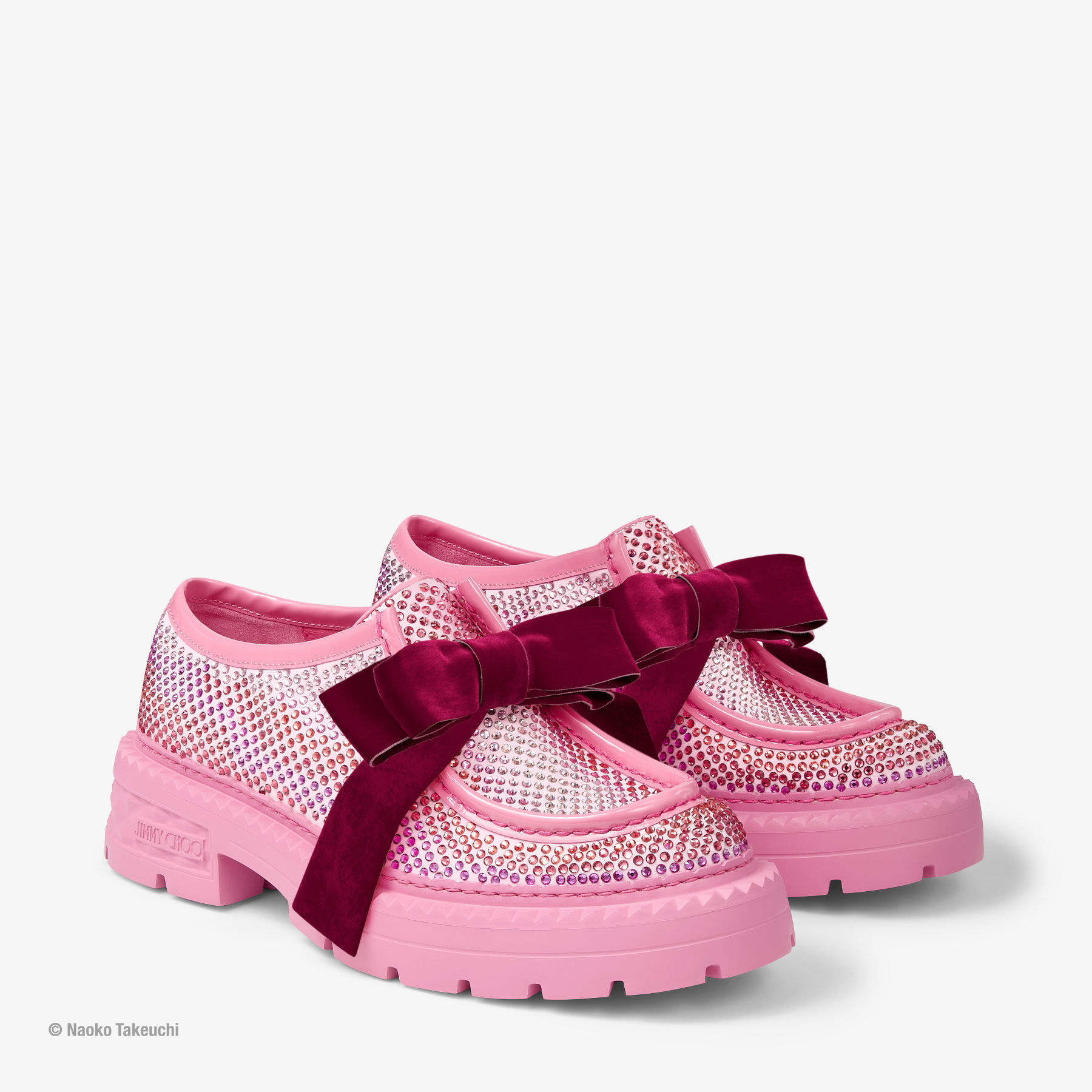 Super Sailor Moon Marlow Moccasin Pink Crystal Loafers