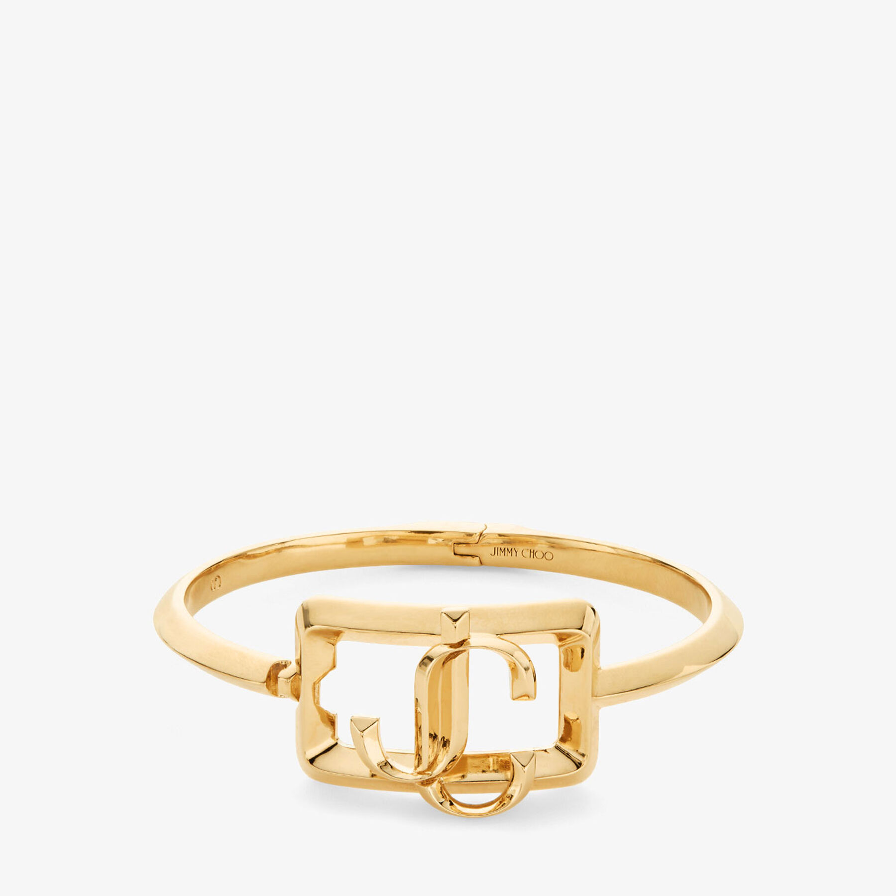 Square JC Cuff Gold-Finish Square Bracelet