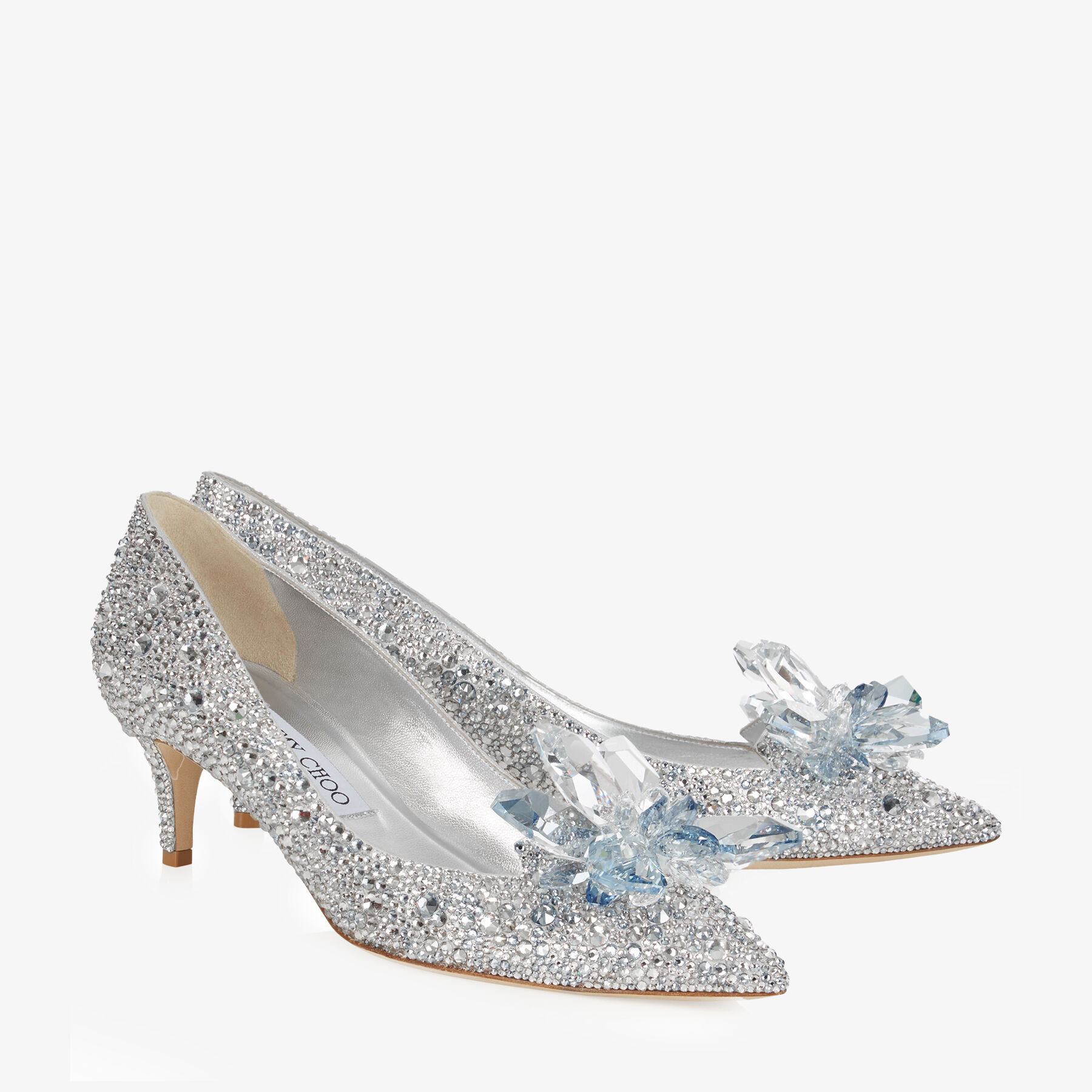 Allure Crystal Covered Pointy Toe Pumps