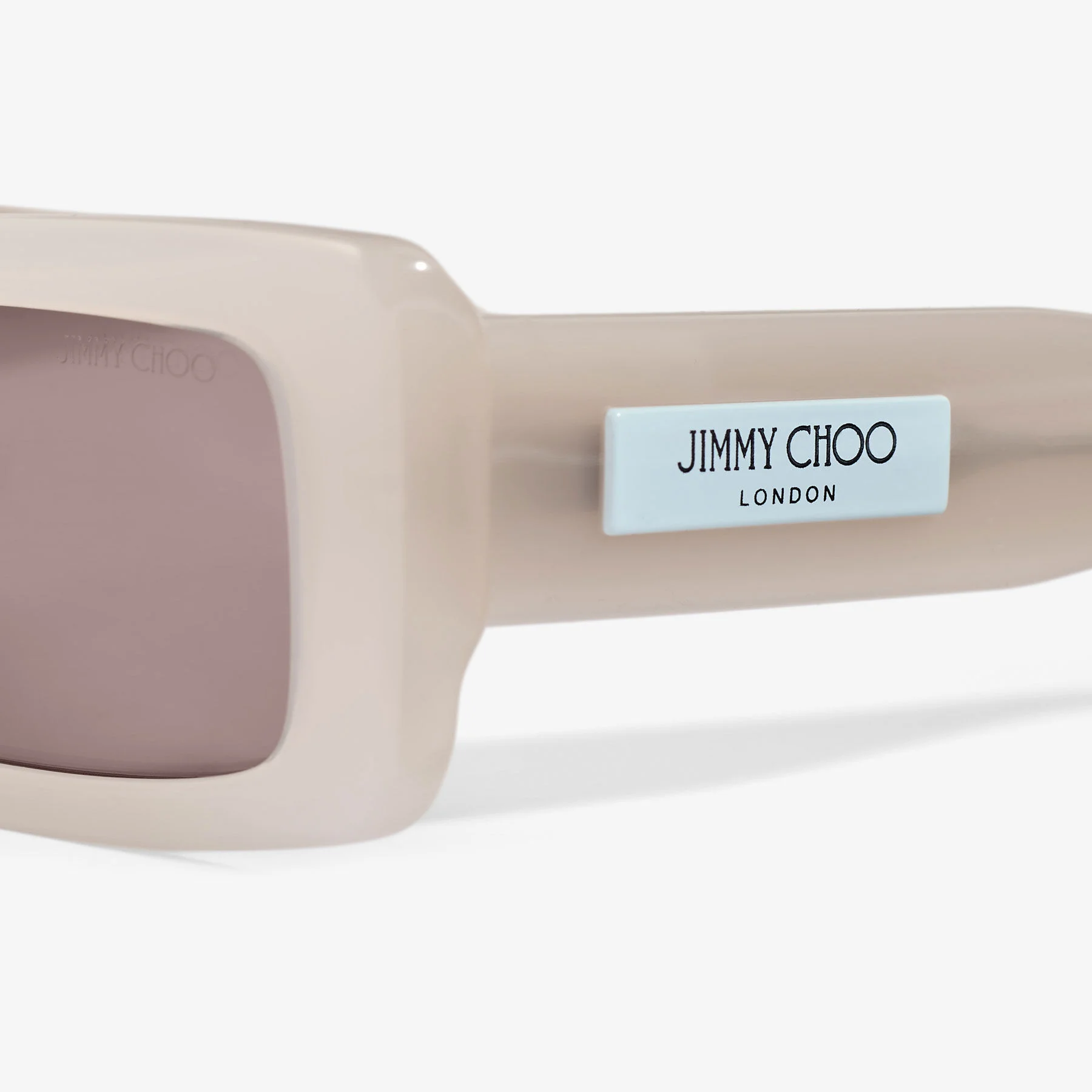 Lennon Opal Taupe Rectangular Sunglasses