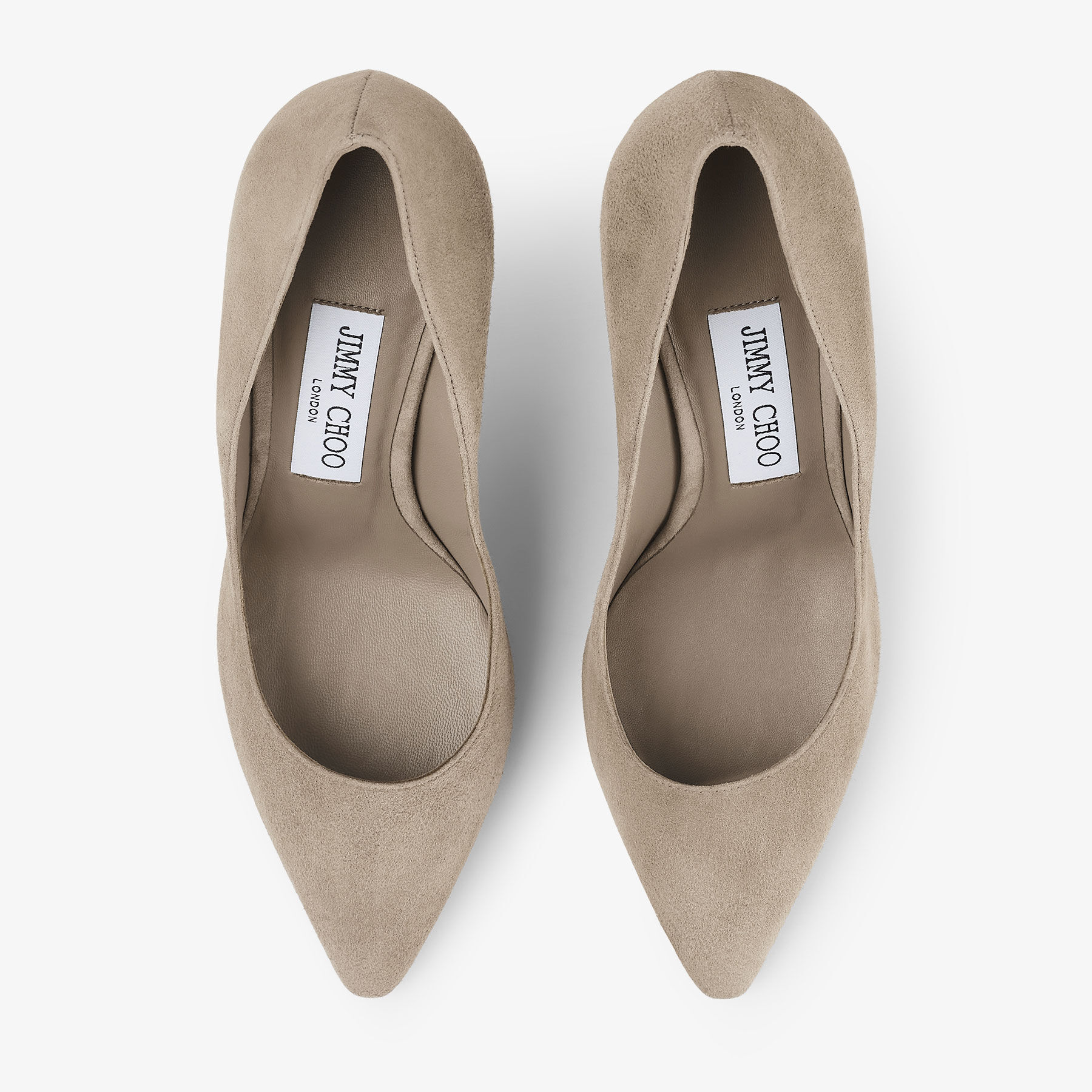 Romy 85 Taupe Suede Pumps
