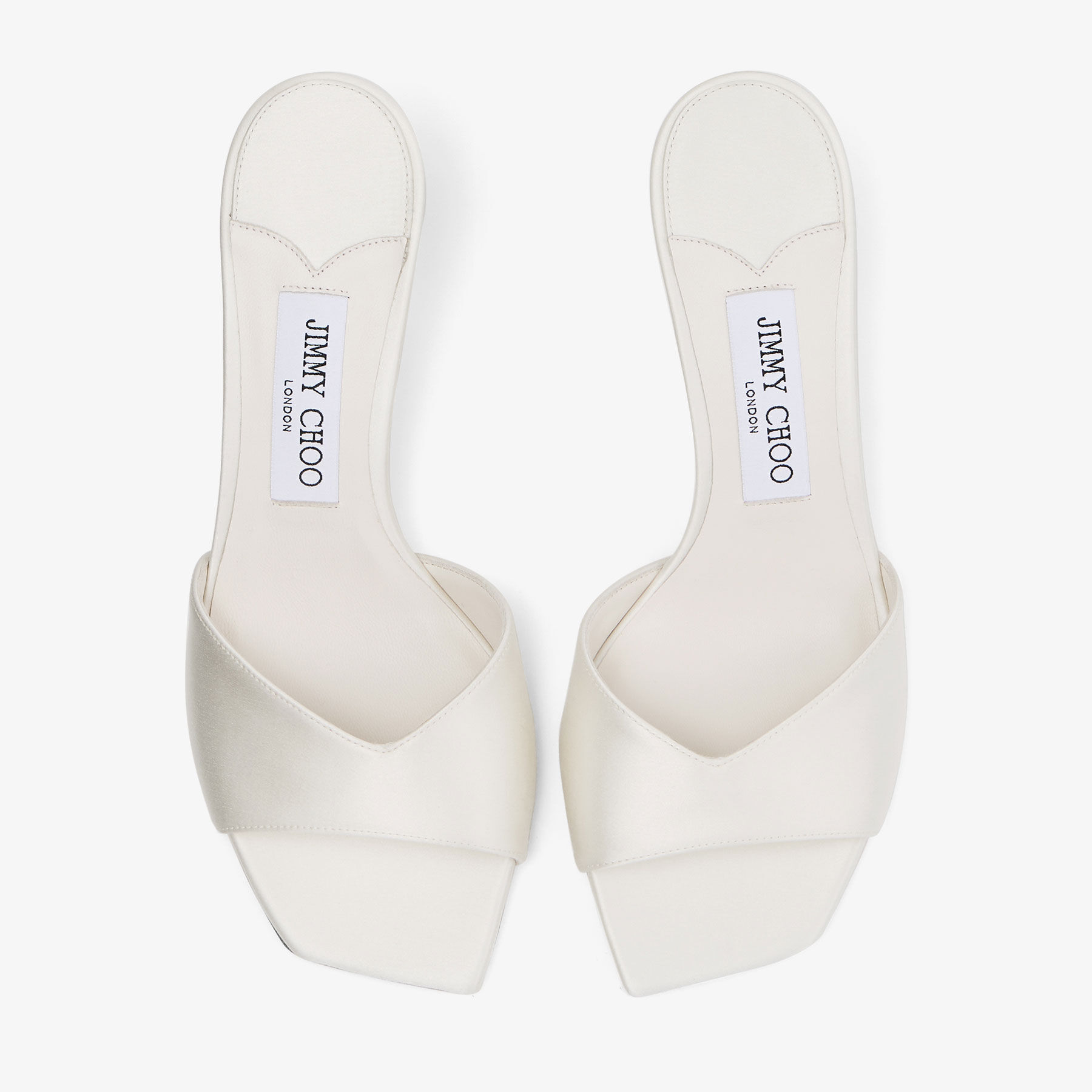 Skye 70 Ivory Satin Sandals