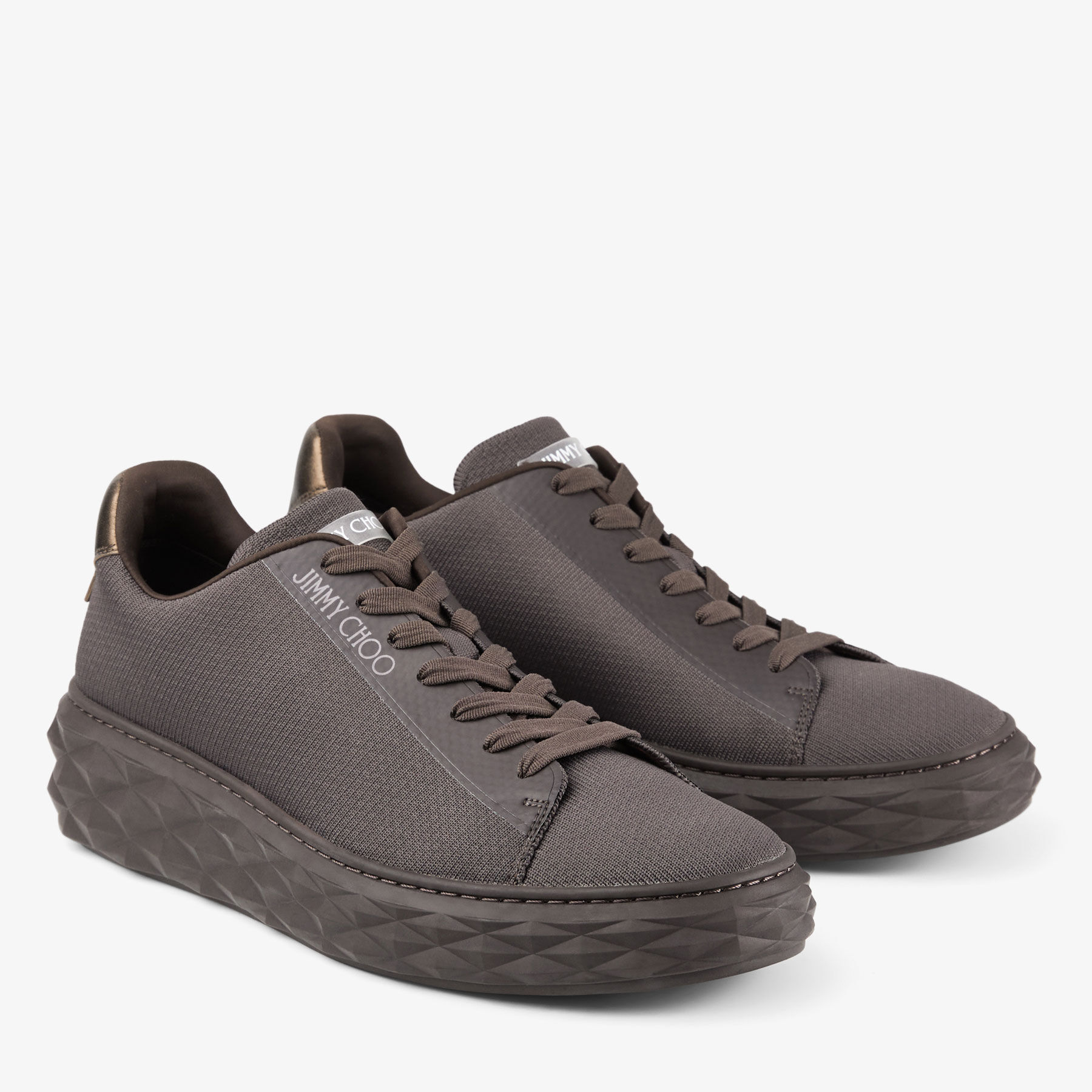 Diamond Light Maxi M Coffee Sustainable Knit Trainers