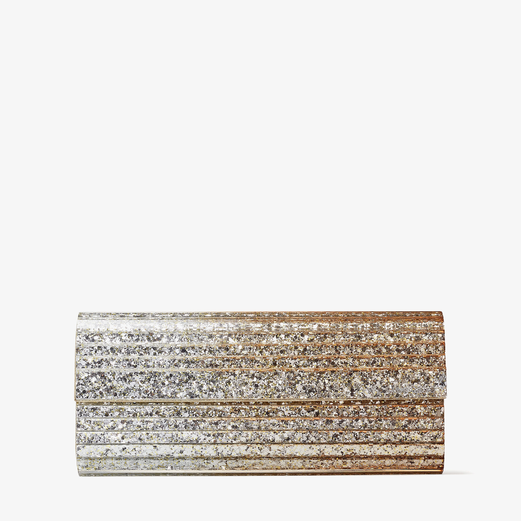 Sweetie Metallic Dégradé Glitter Plexi  Clutch Bag