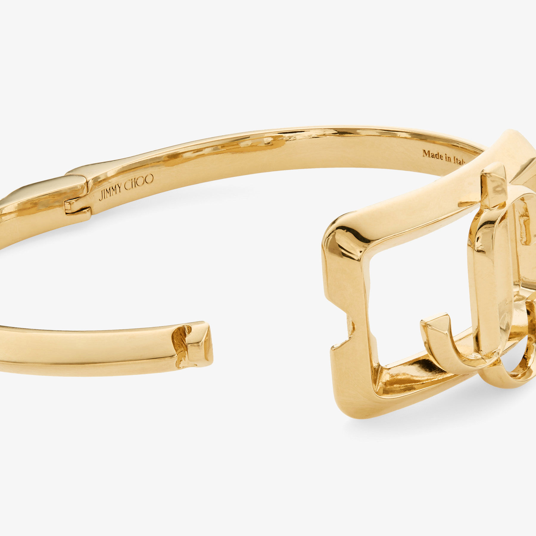 Square JC Cuff Gold-Finish Square Bracelet