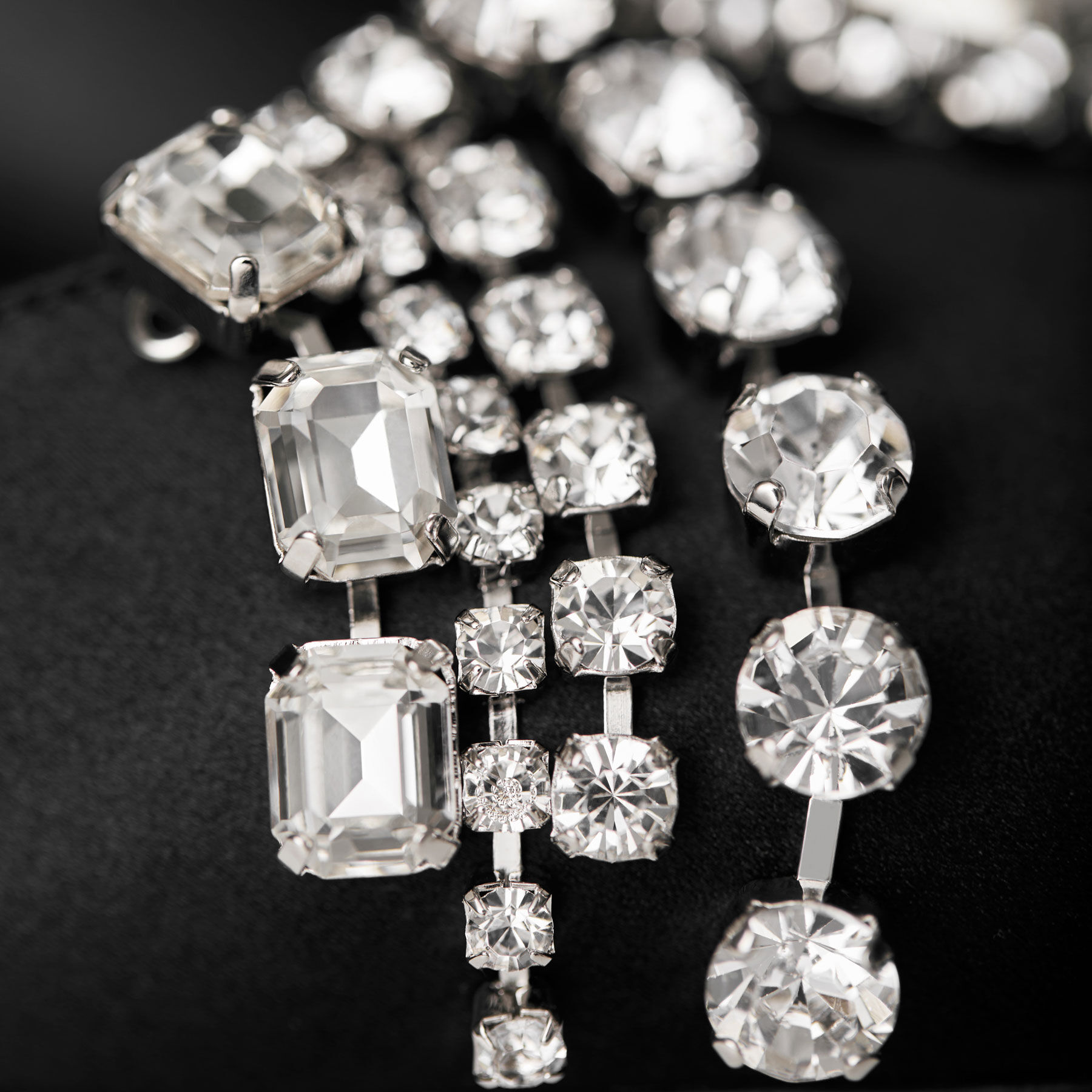 Verity Block Heel 45 Black Satin Pumps