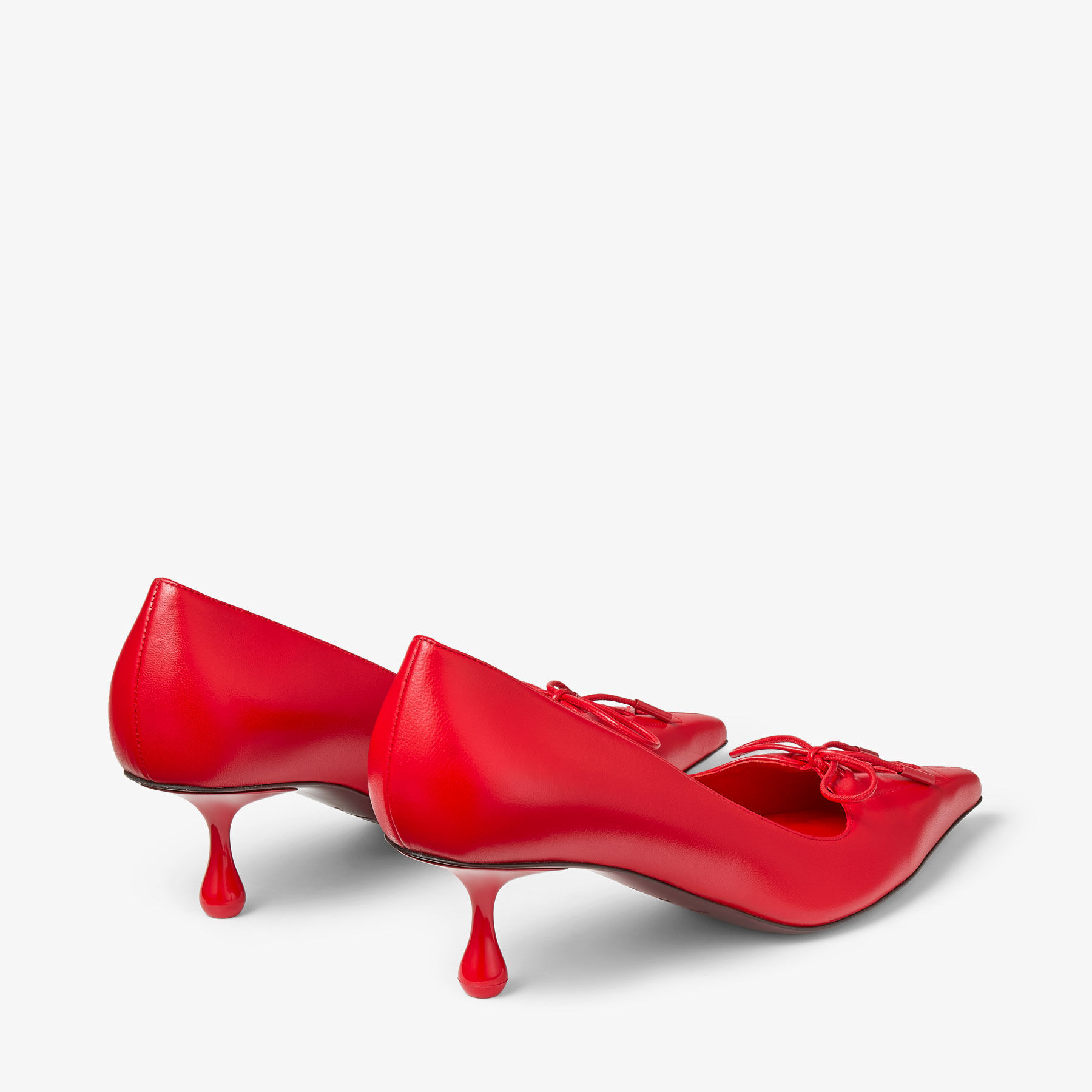 Scarlett 50 Postbox Red Nappa Leather Pumps