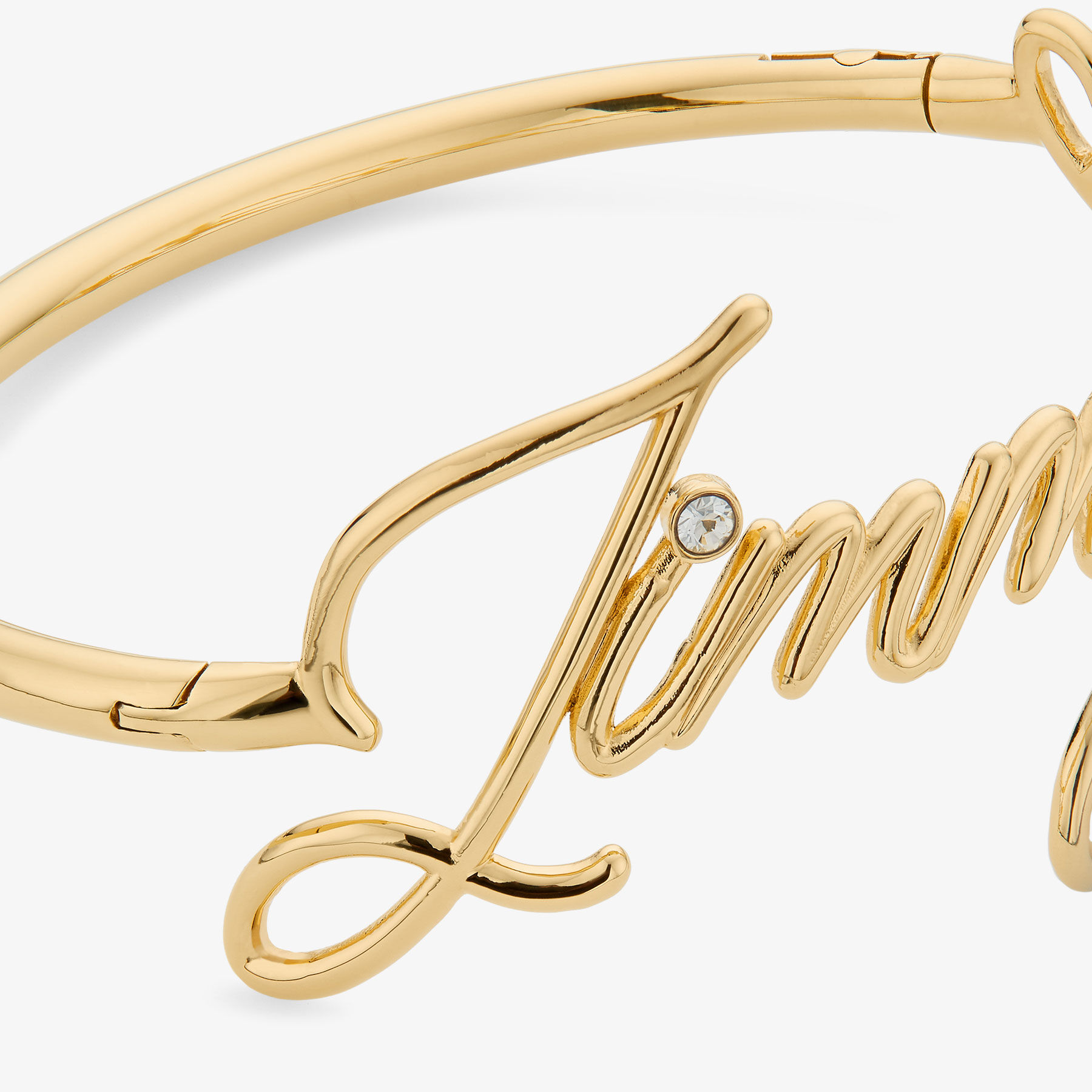 Logo Script Bracelet Gold Finish Script Bracelet
