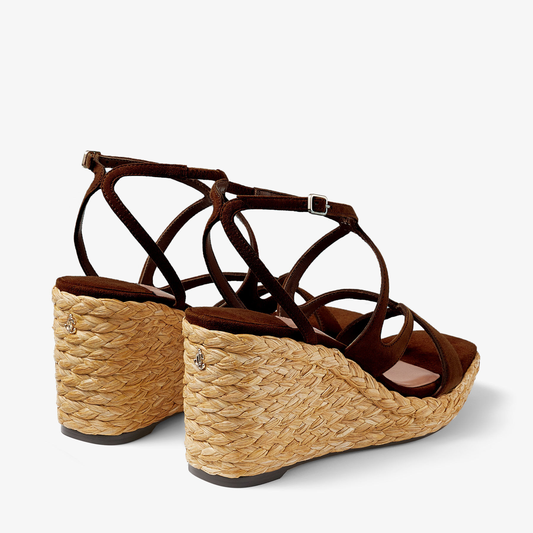 Ayla 85 Coffee Suede Wedge