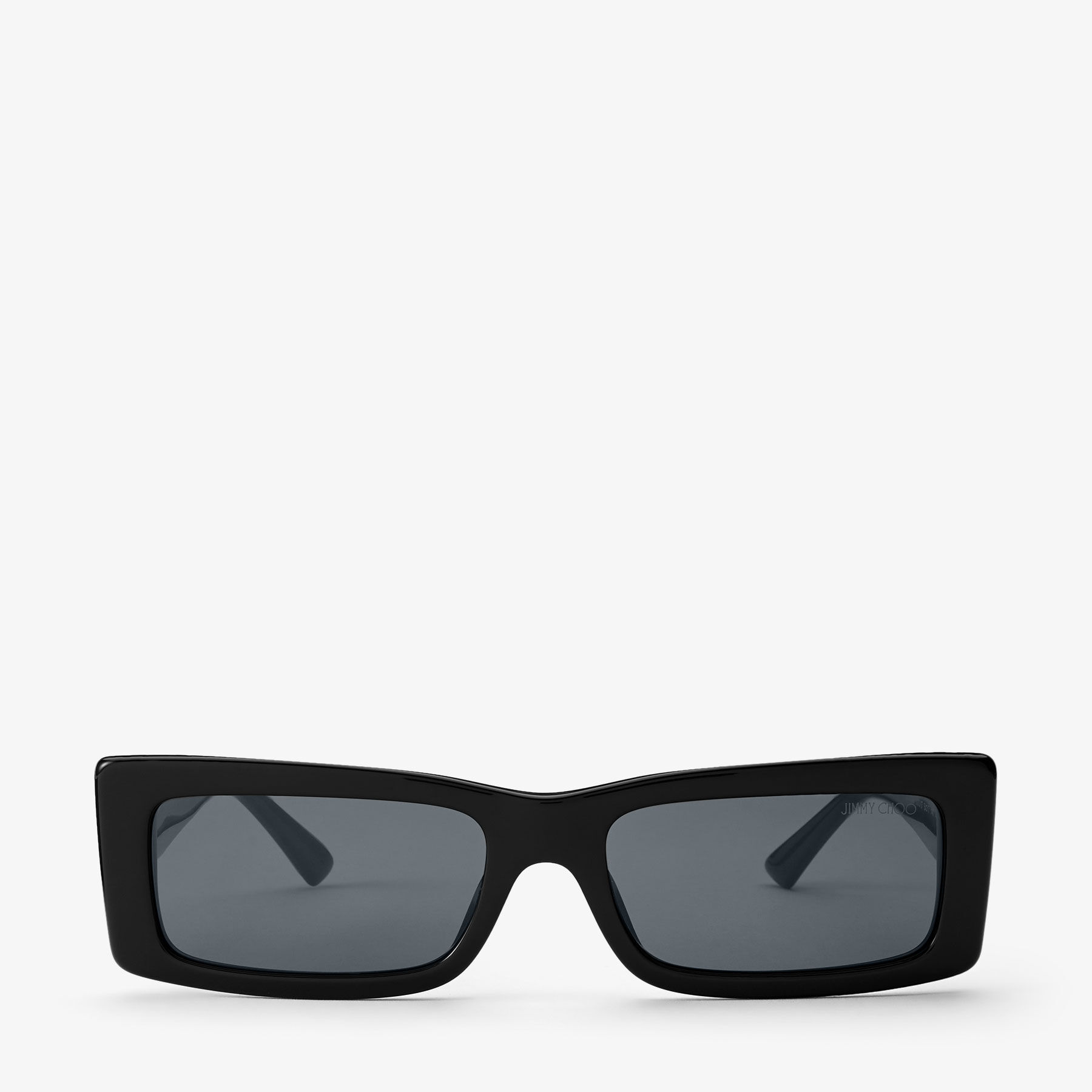 Lennon  Black Rectangular Sunglasses