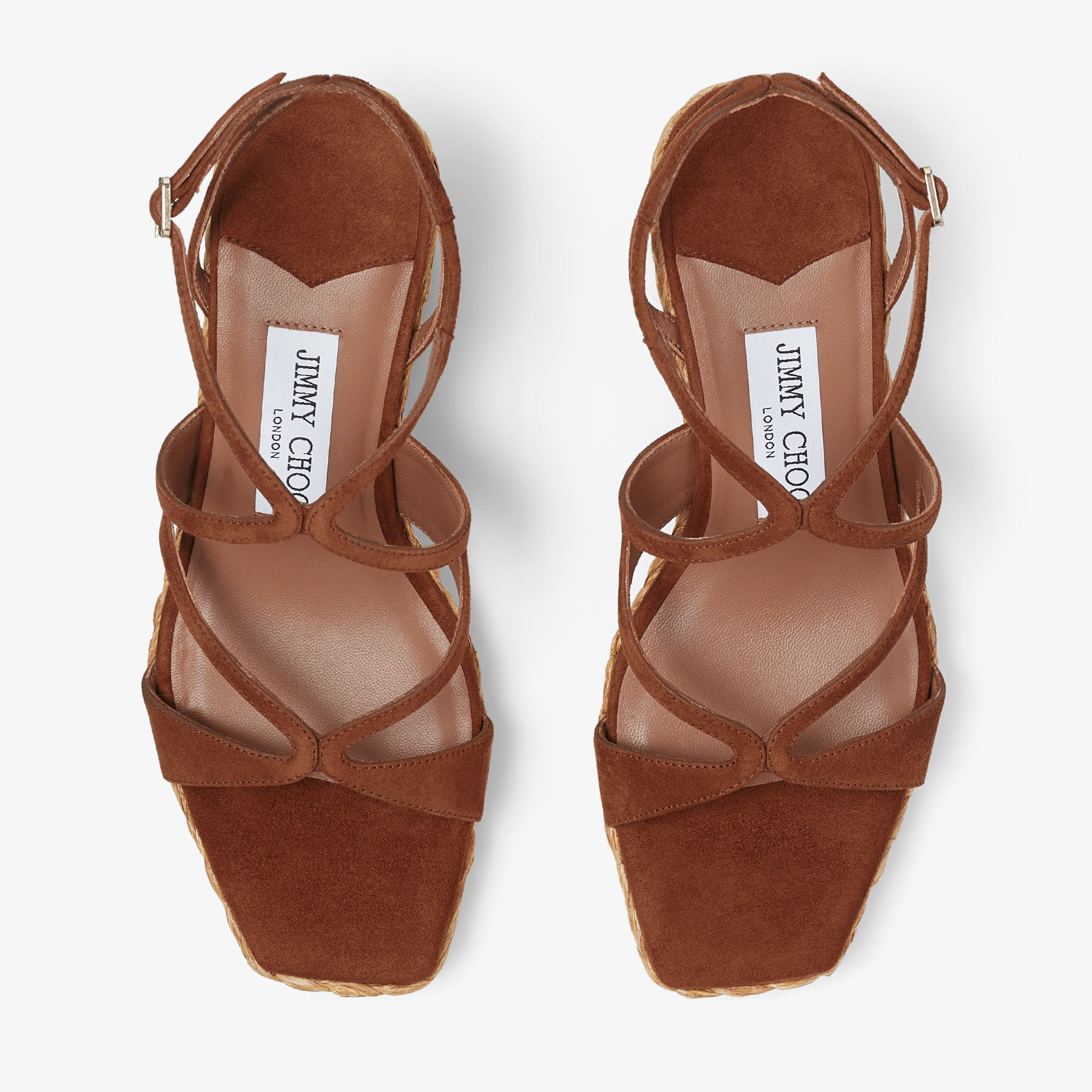 Ayla 85 Tan Suede Wedge