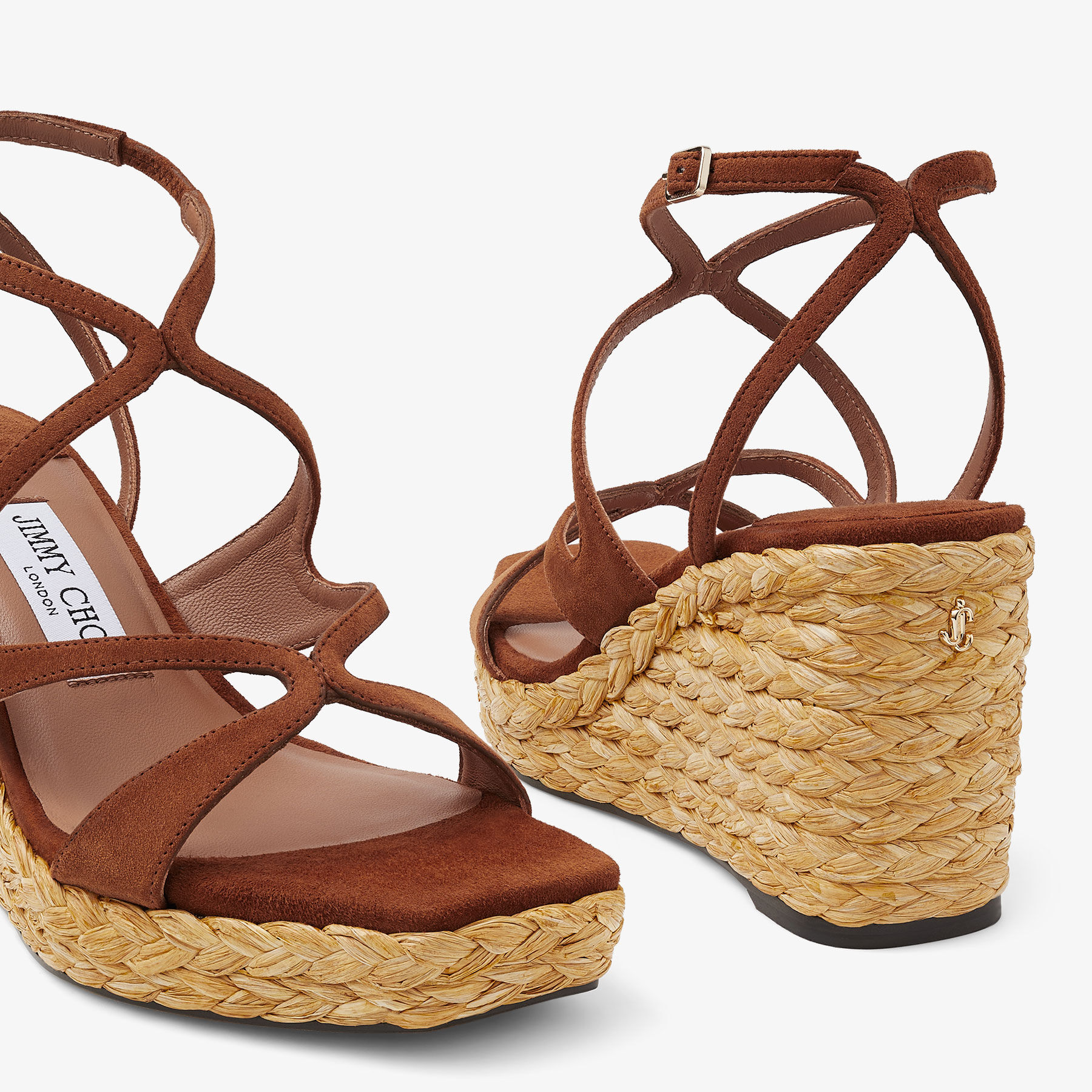 Ayla 85 Tan Suede Wedge