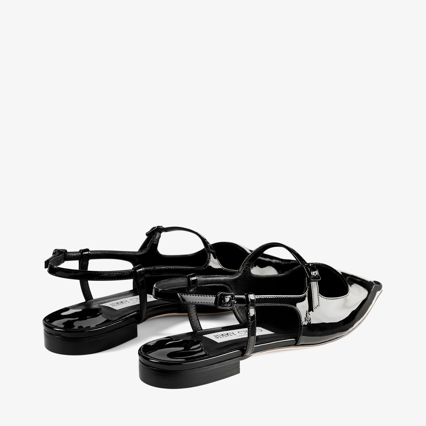 Didi Flat Black Patent Leather Flats